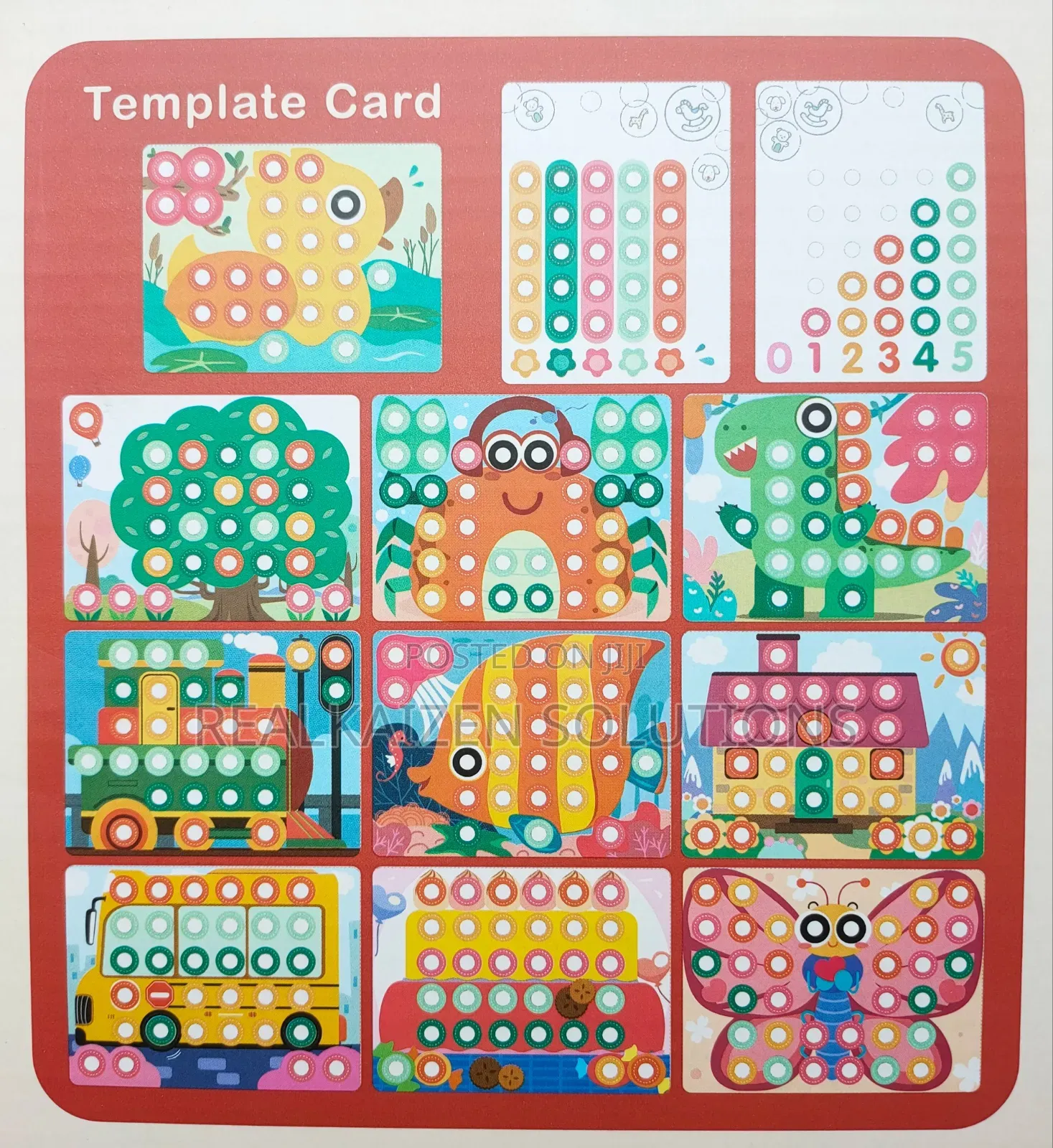 Creative Smart Kidz Mushroom Nail Color Children Puzzle