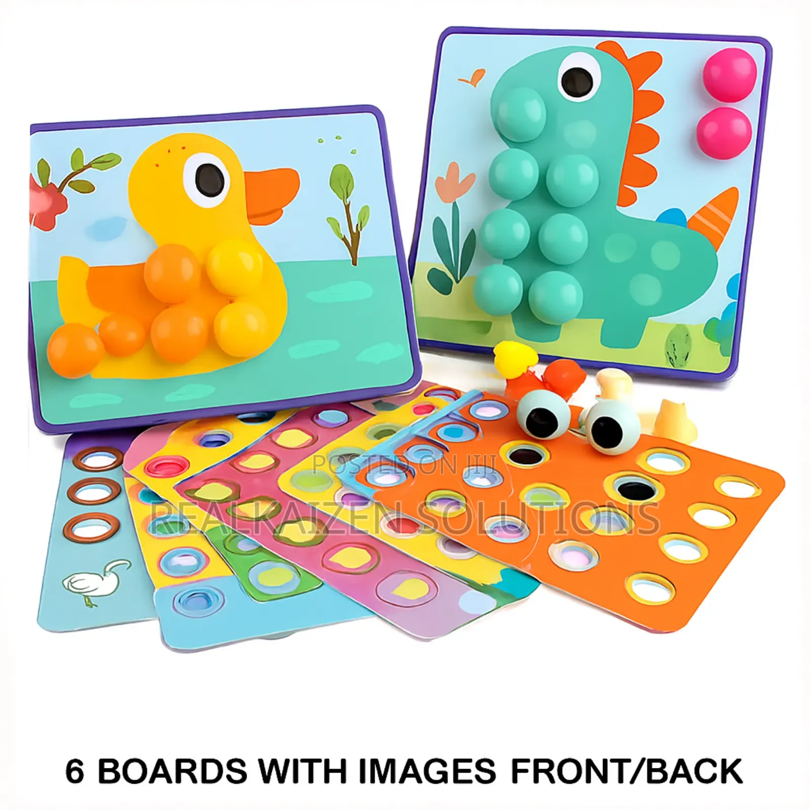 Creative Smart Kidz Mushroom Nail Color Children Puzzle