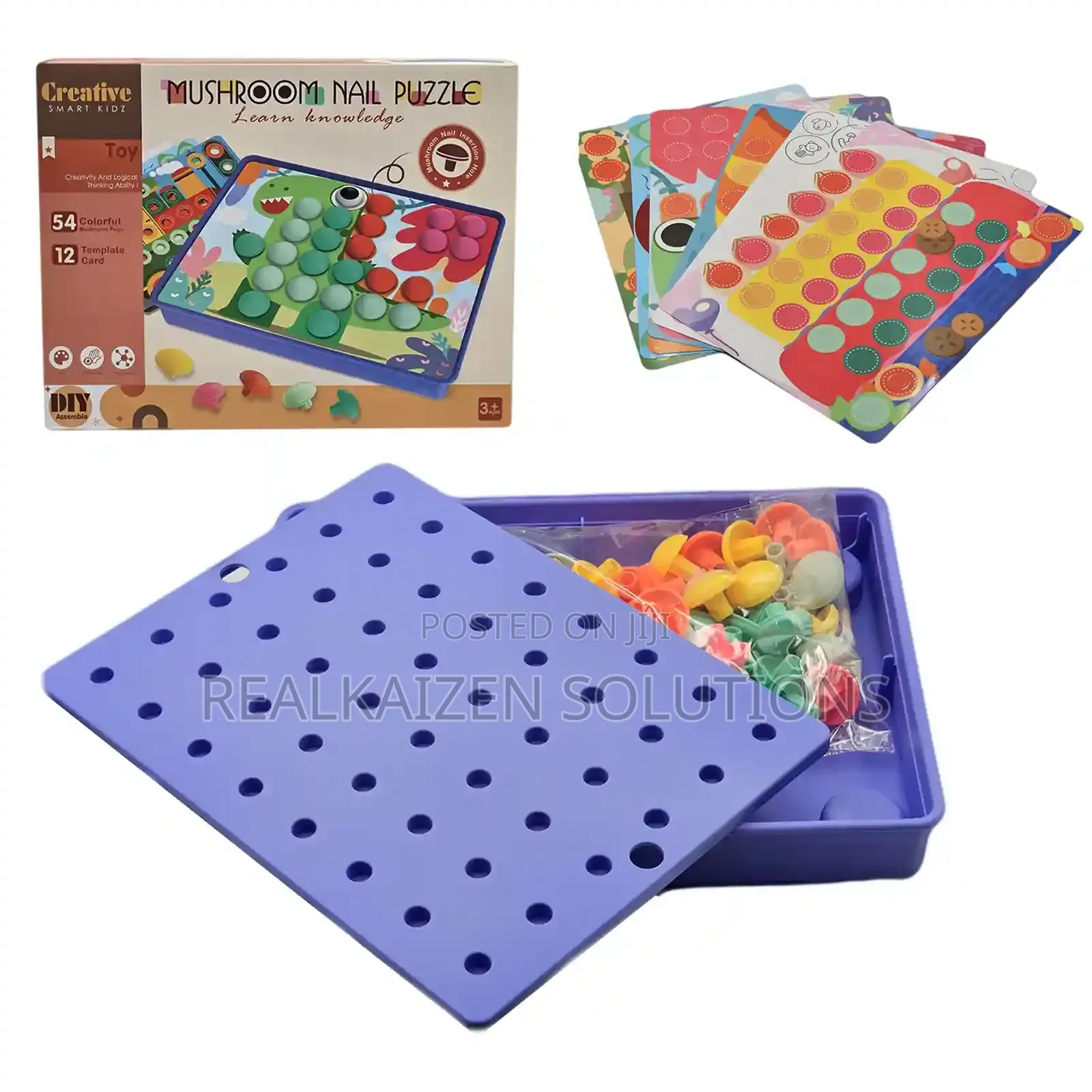 Creative Smart Kidz Mushroom Nail Color Children Puzzle