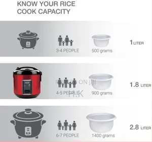 Saachi 1.8 Litres Rice Cooker, Model Nl-Rc-5174.