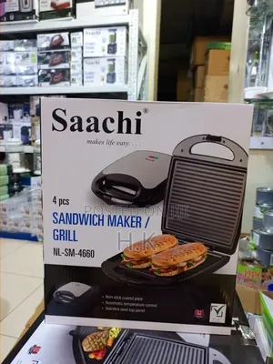 Saachi 4 PCS Sandwich Maker / Grill, Model Nl-Sm-4660.