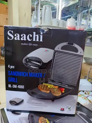 Saachi 4 PCS Sandwich Maker / Grill, Model Nl-Sm-4660.