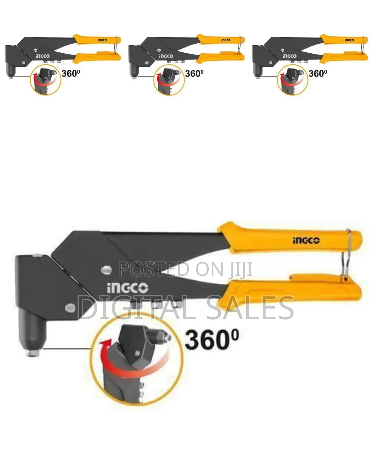 Ingco 360°Swivel Head-Hand Riveter