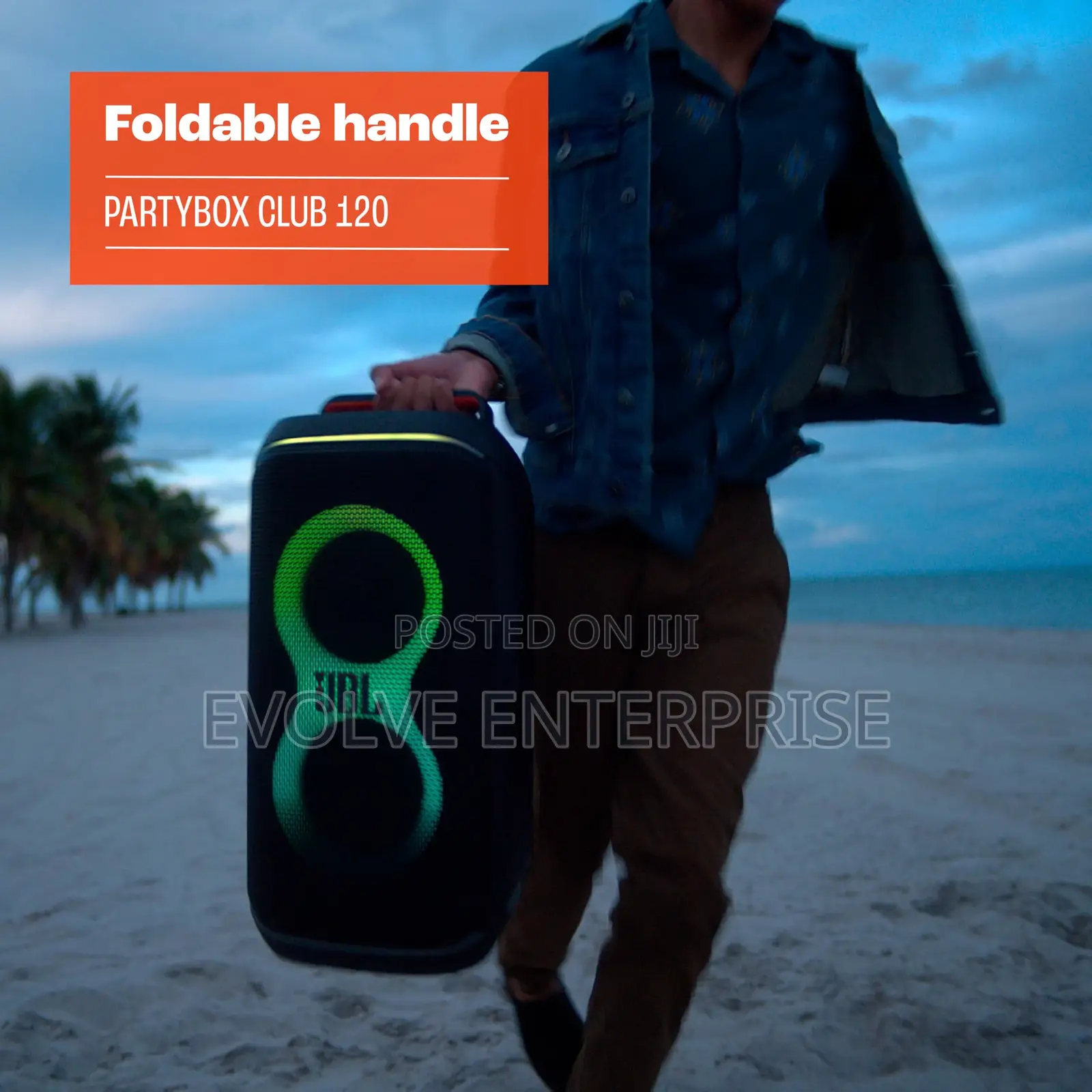 JBL Partybox Club 120 - Portable Speaker With Foldable Handle