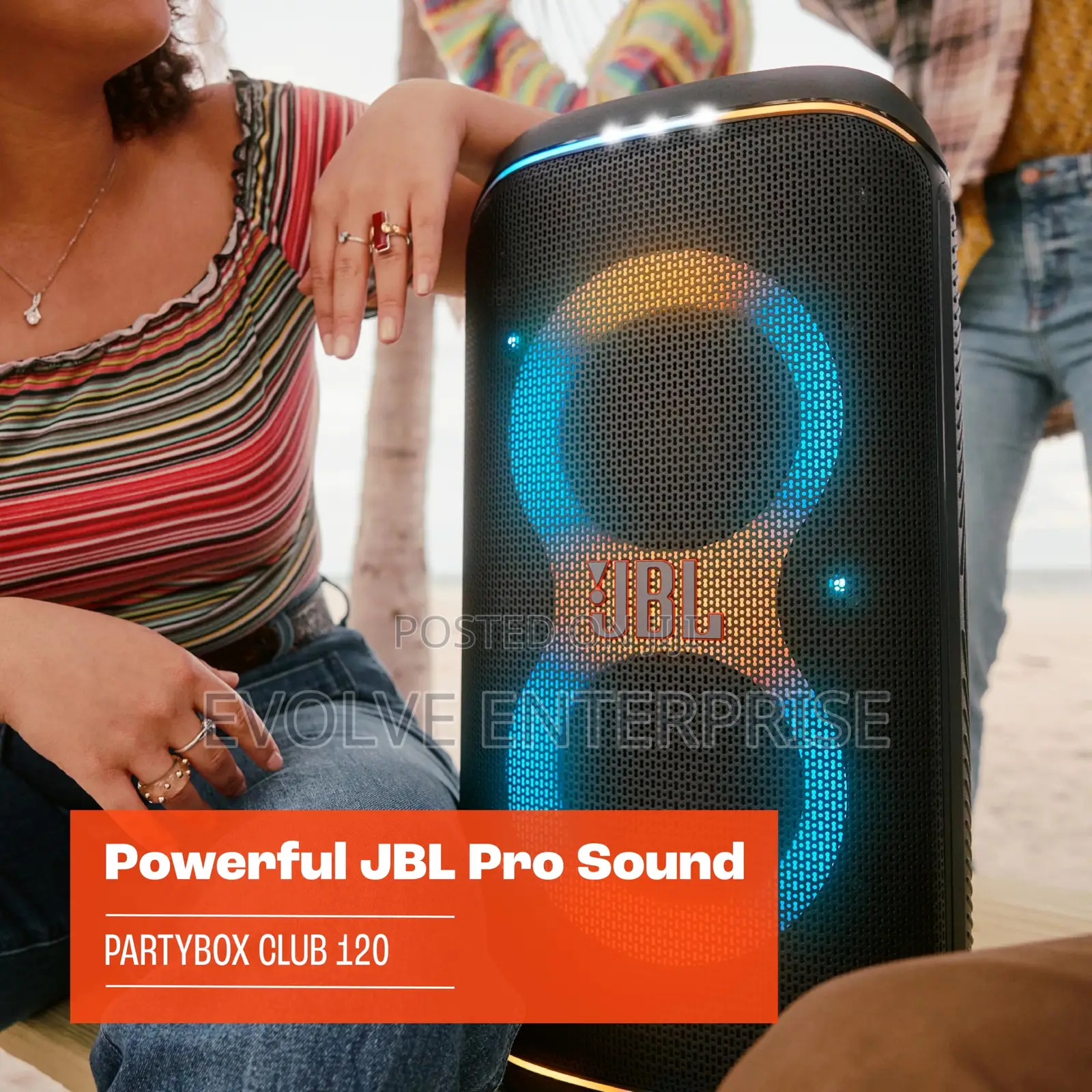 JBL Partybox Club 120 - Portable Speaker With Foldable Handle
