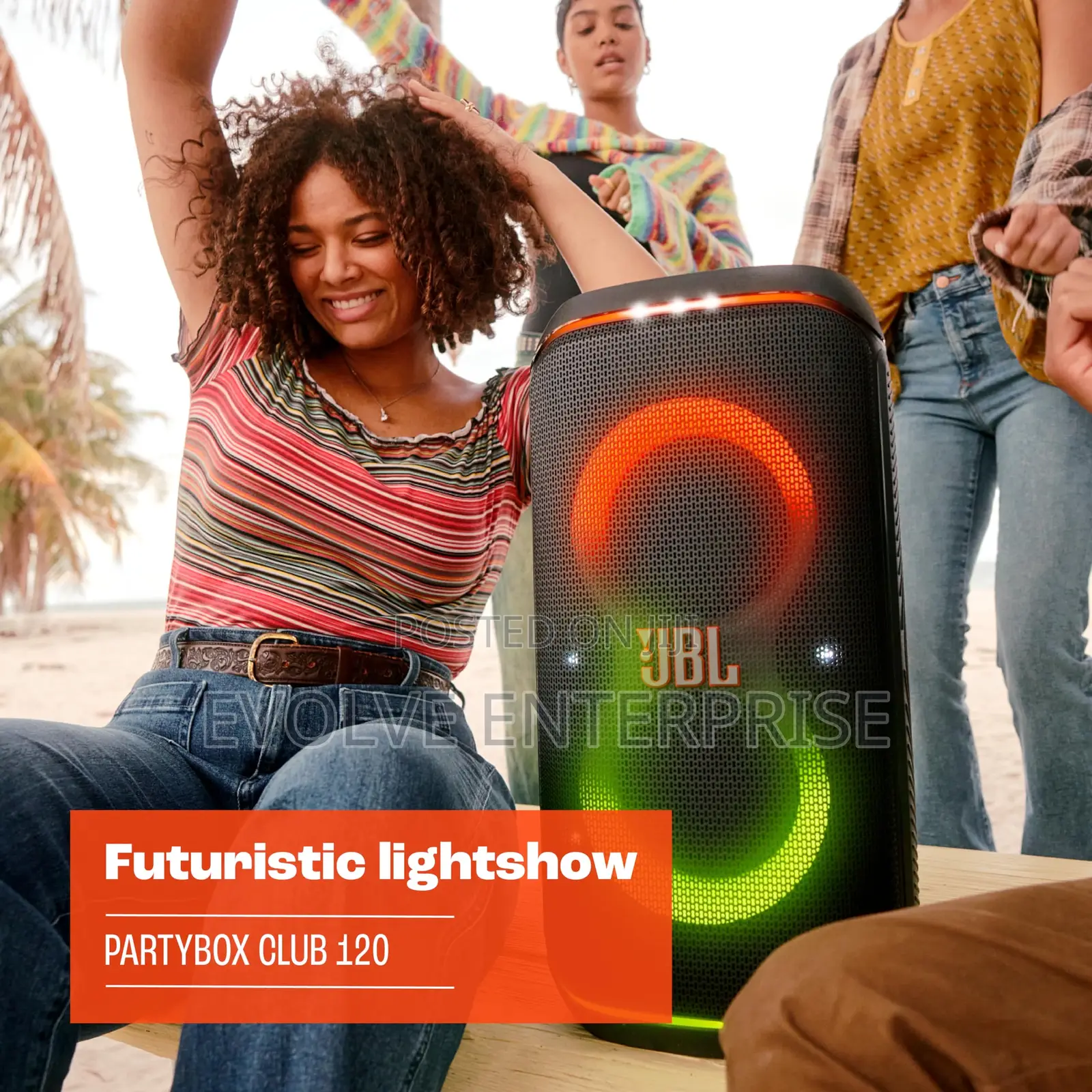 JBL Partybox Club 120 - Portable Speaker With Foldable Handle