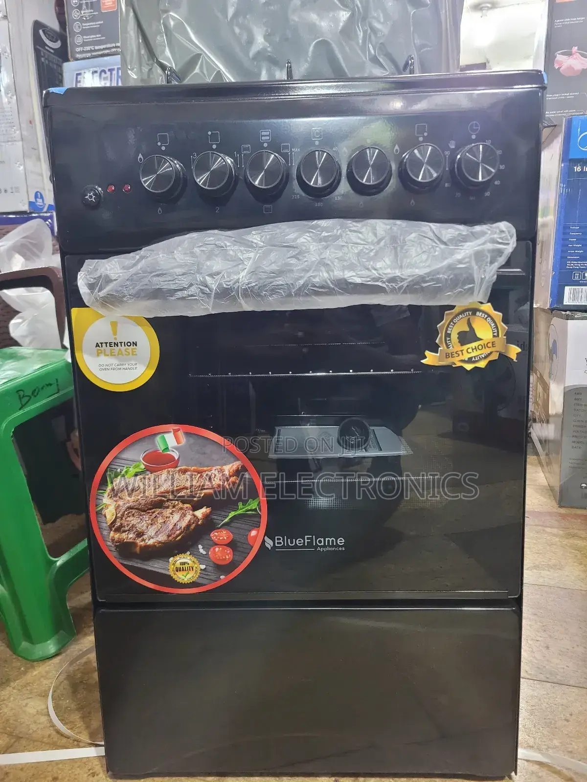 Blueflame 3 Gas + 1 Electric Plate Gas Cooker Electric Oven 50*50