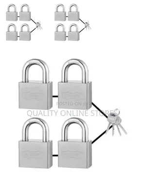 Ingco Wadfow Wpds444 4pcs-Key-Alike Vane Iron Padlock (Square Type