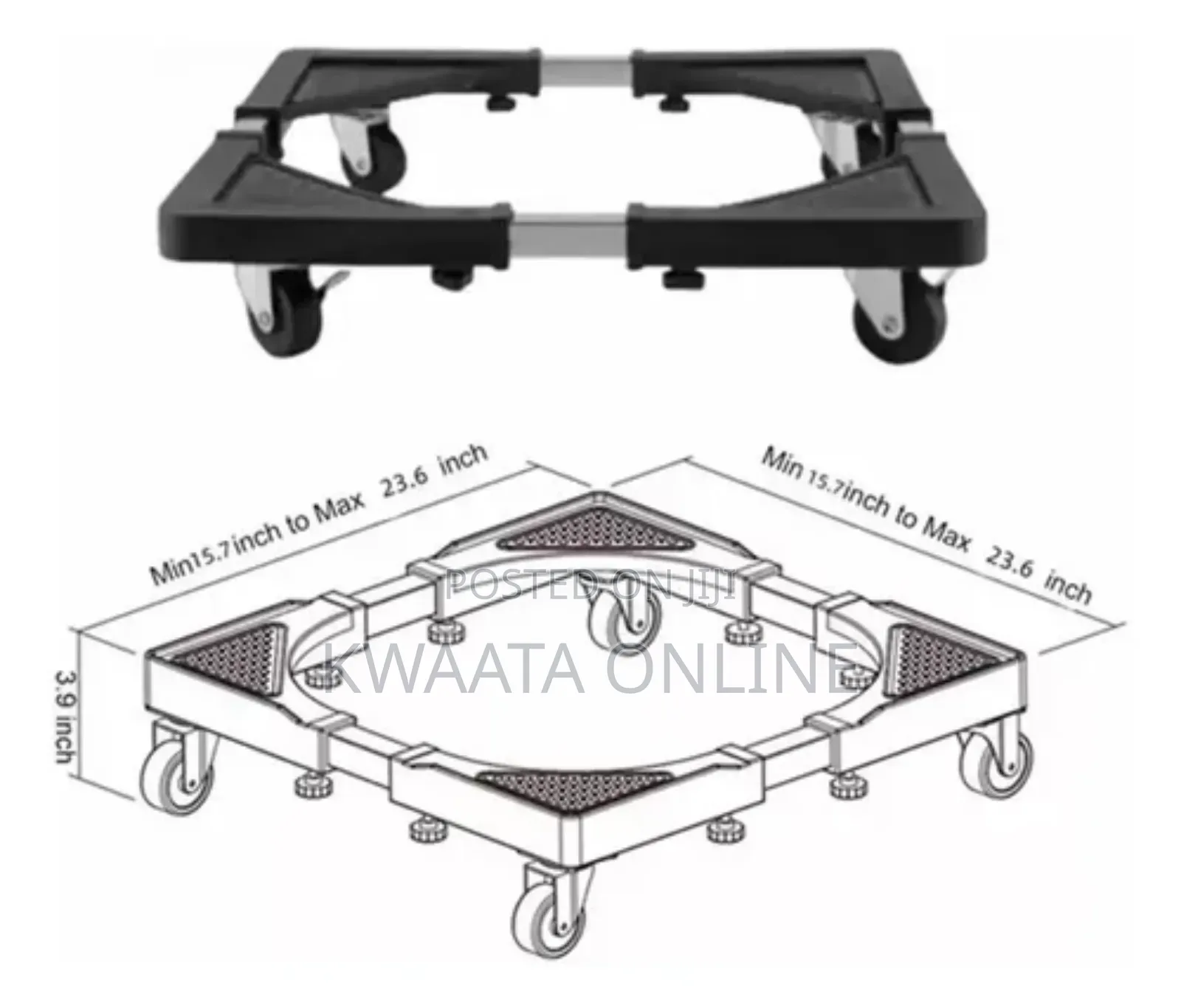 Adjustable Mobile Carrier Base, For Refrigerator,Washing Machine<120kg