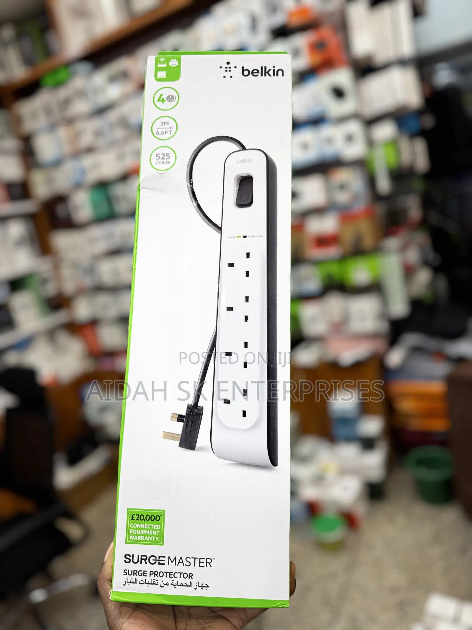 Belkin 4-Outlet Surge Protection Strip With 2m Power Cord
