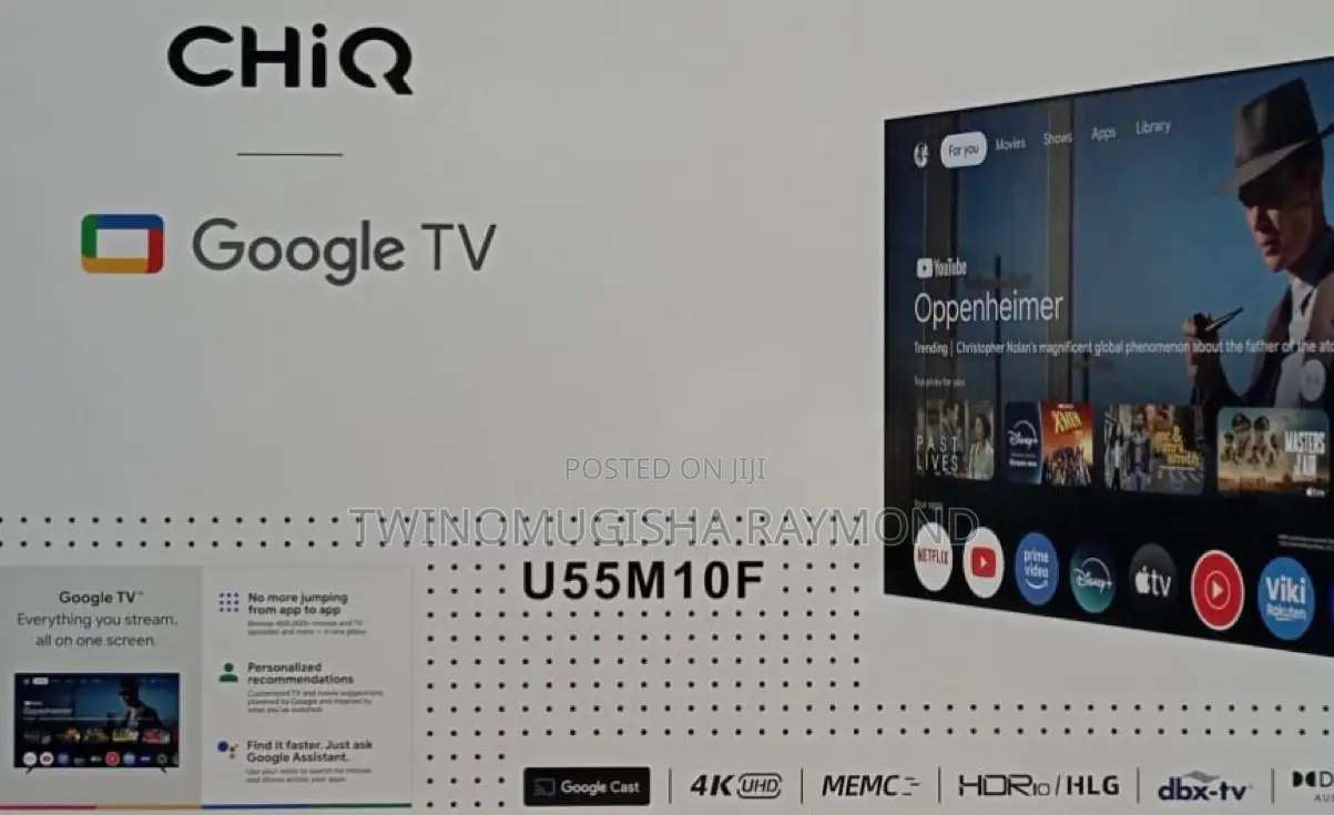 55 Inch 4k Smart Android Tv (Chiq)