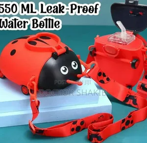 New Lady Bug Shape Water Bottle With Adjustable Shoulder Strap