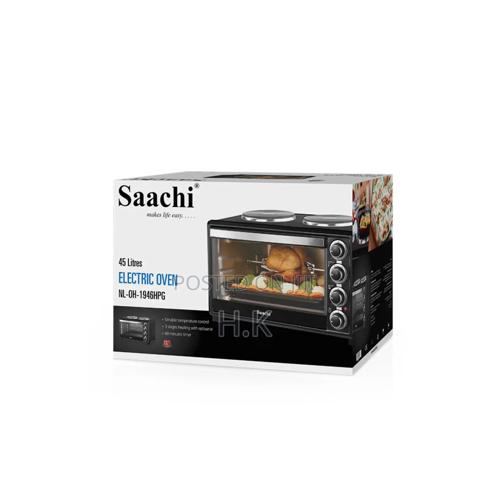 Saachi 45 Litres Electric Oven, Model Nl-Oh-1946hpg.