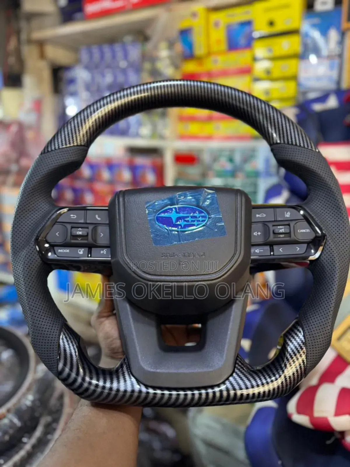 Carbo Fibre Steering Wheels for Prado and Landcruiser Toyota Cars .