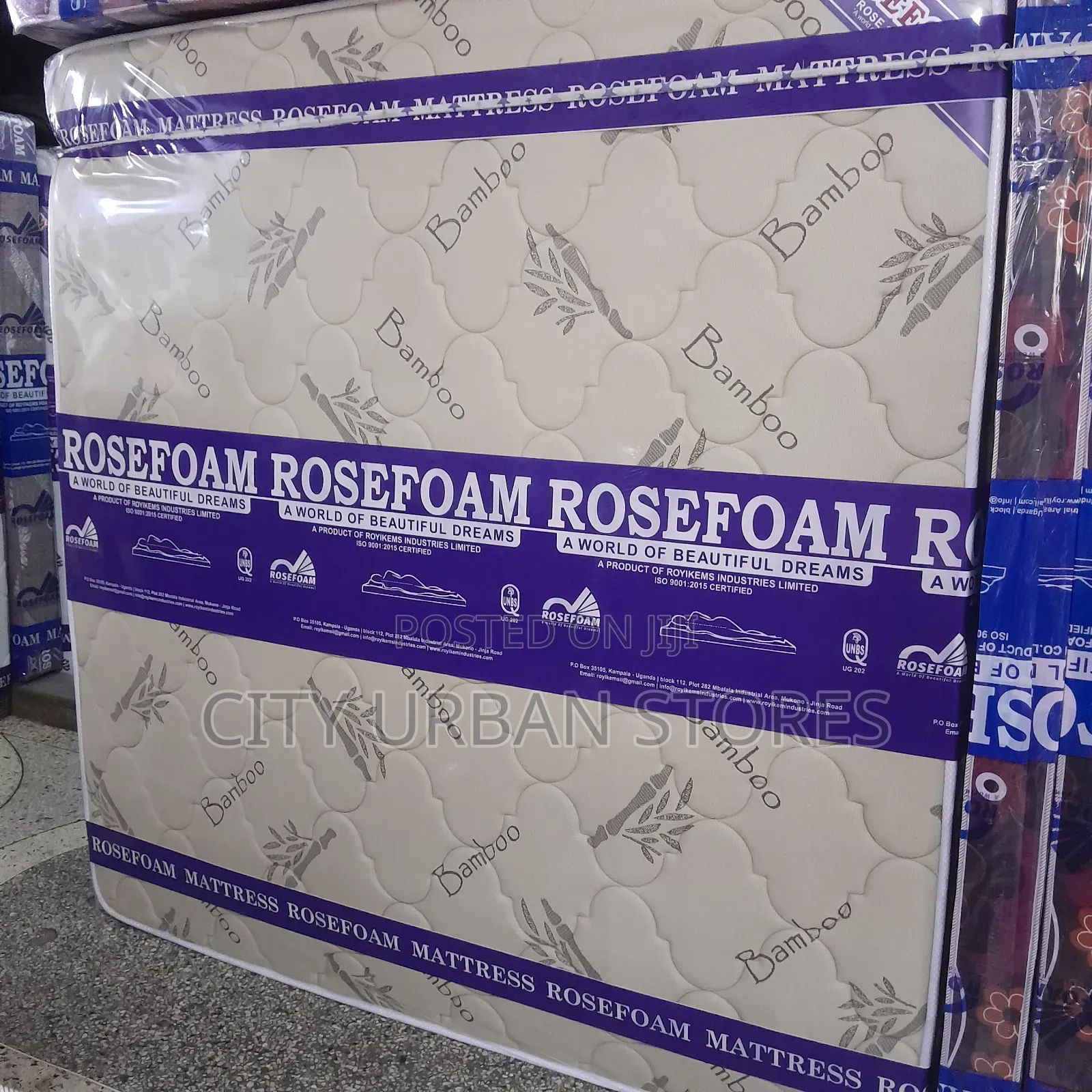 6x6 by 12 Inches Rosefoam Spring Pocket Mattress