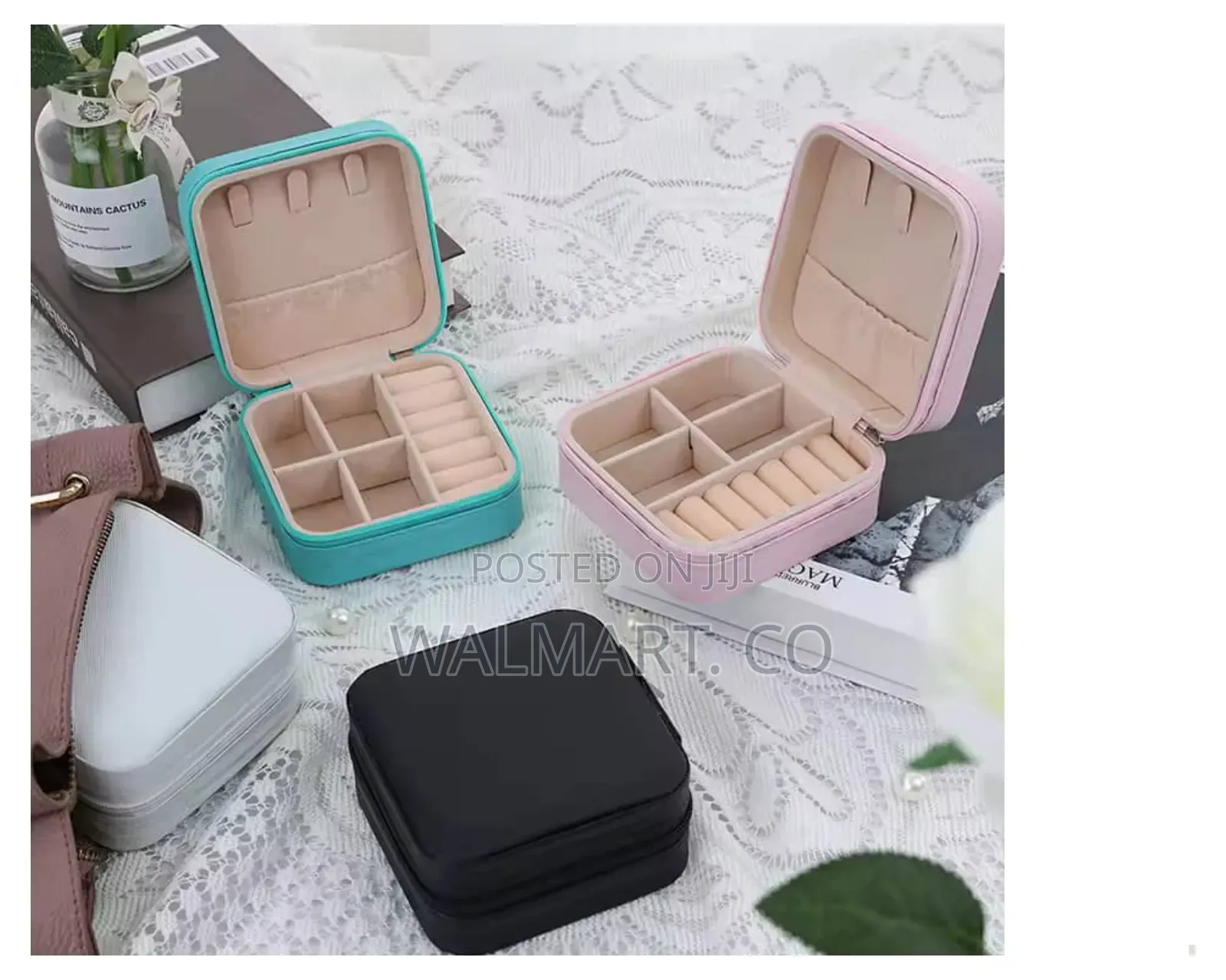 Portable Leather Jewelry Box