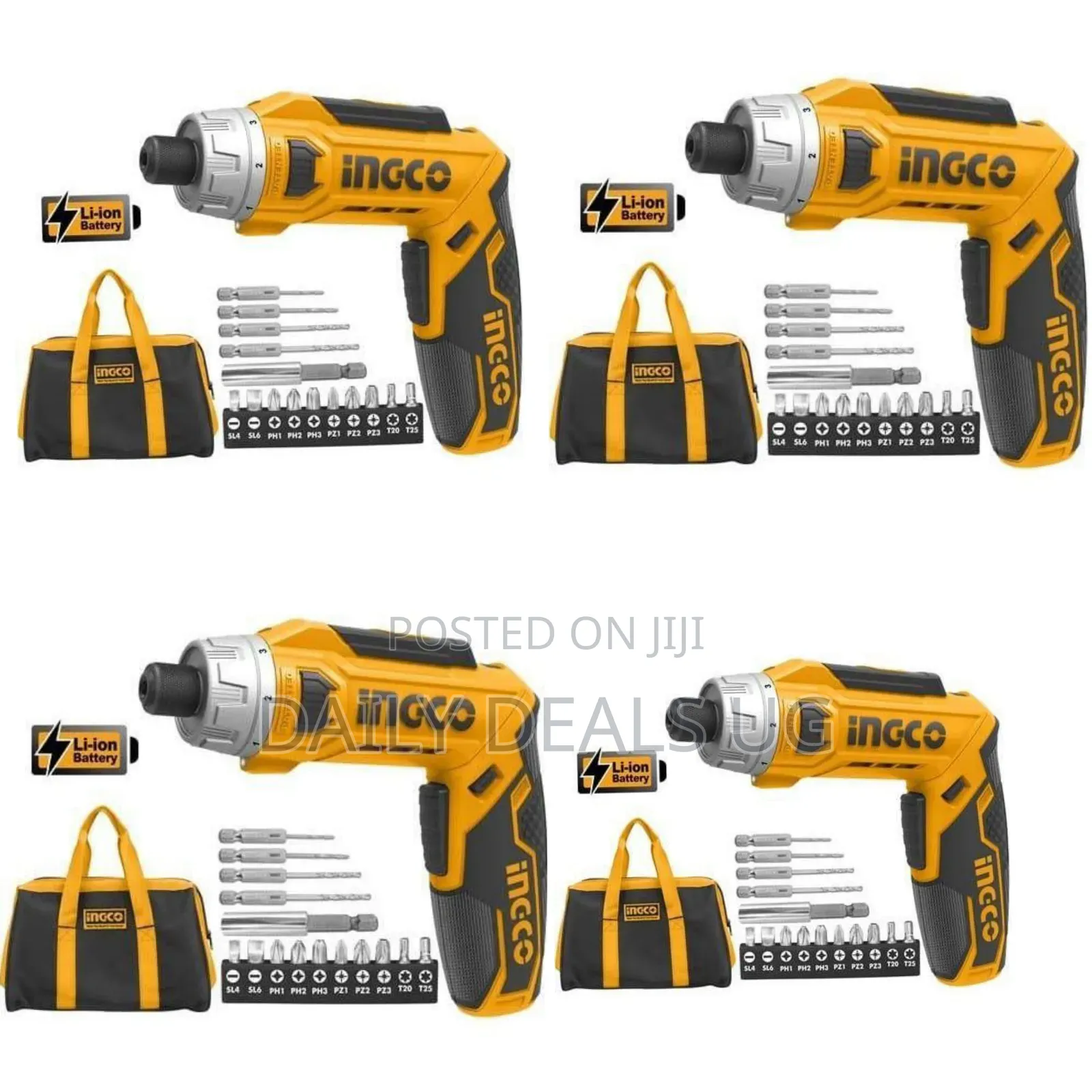 Ingco Cordless Screwdriver Voltage 8v -Orange/Black