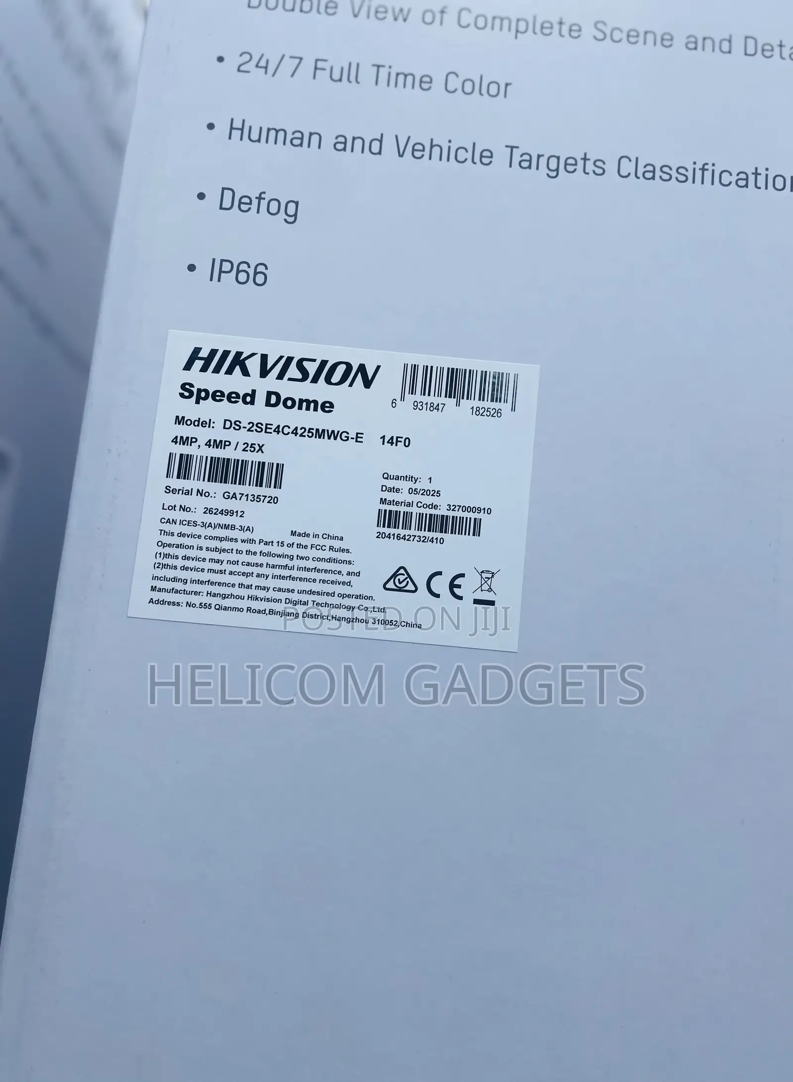 PTZ Hikvision Camera 4mp Double Lens Ip