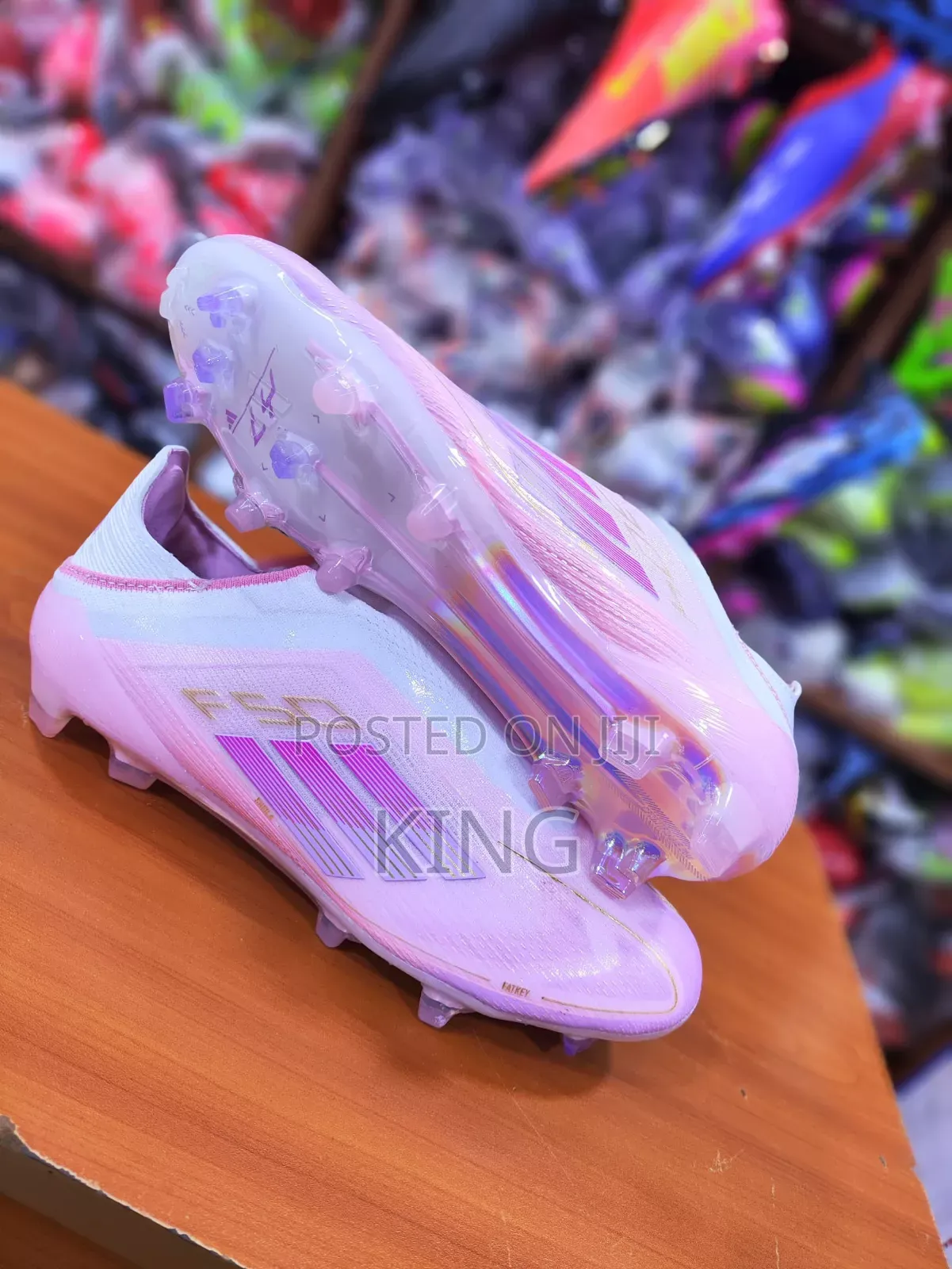 Pink F50 Cleats Football Boots
