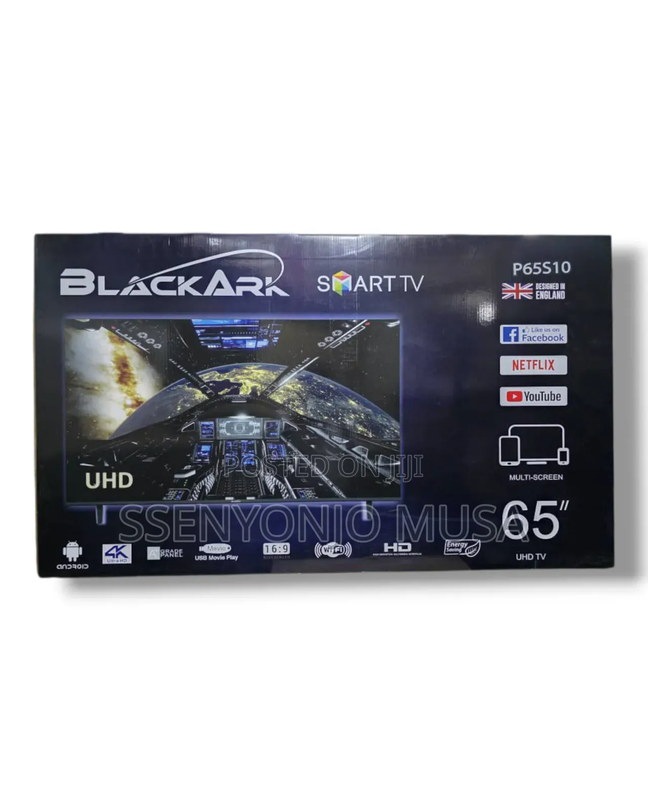 Blackark 65" Uhd Smart Led Tv - Android, Frameless Design