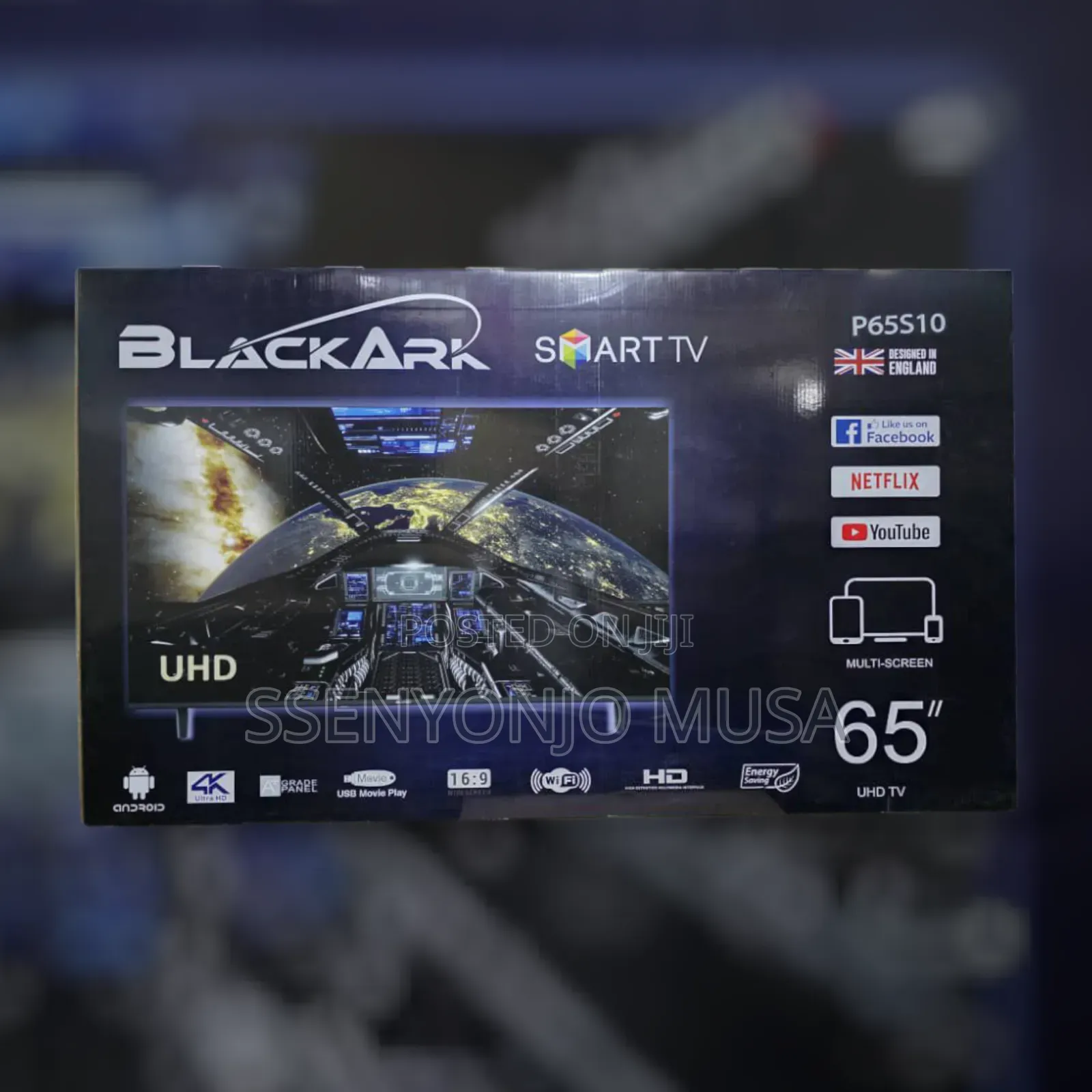 Blackark 65" Uhd Smart Led Tv - Android, Frameless Design