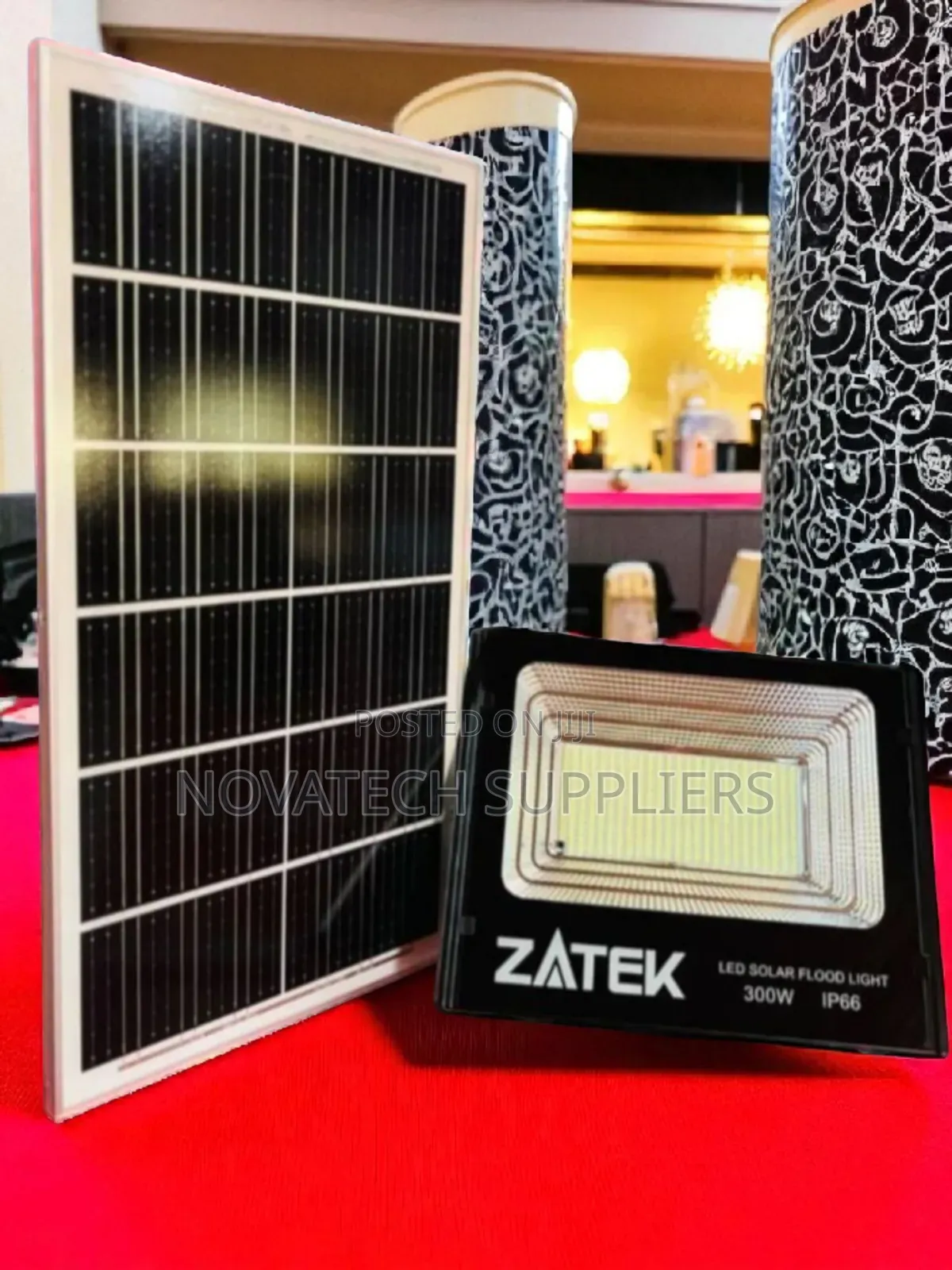 300w Zatek Outdoor Solar Led Flood Light, Waterproof Durable
