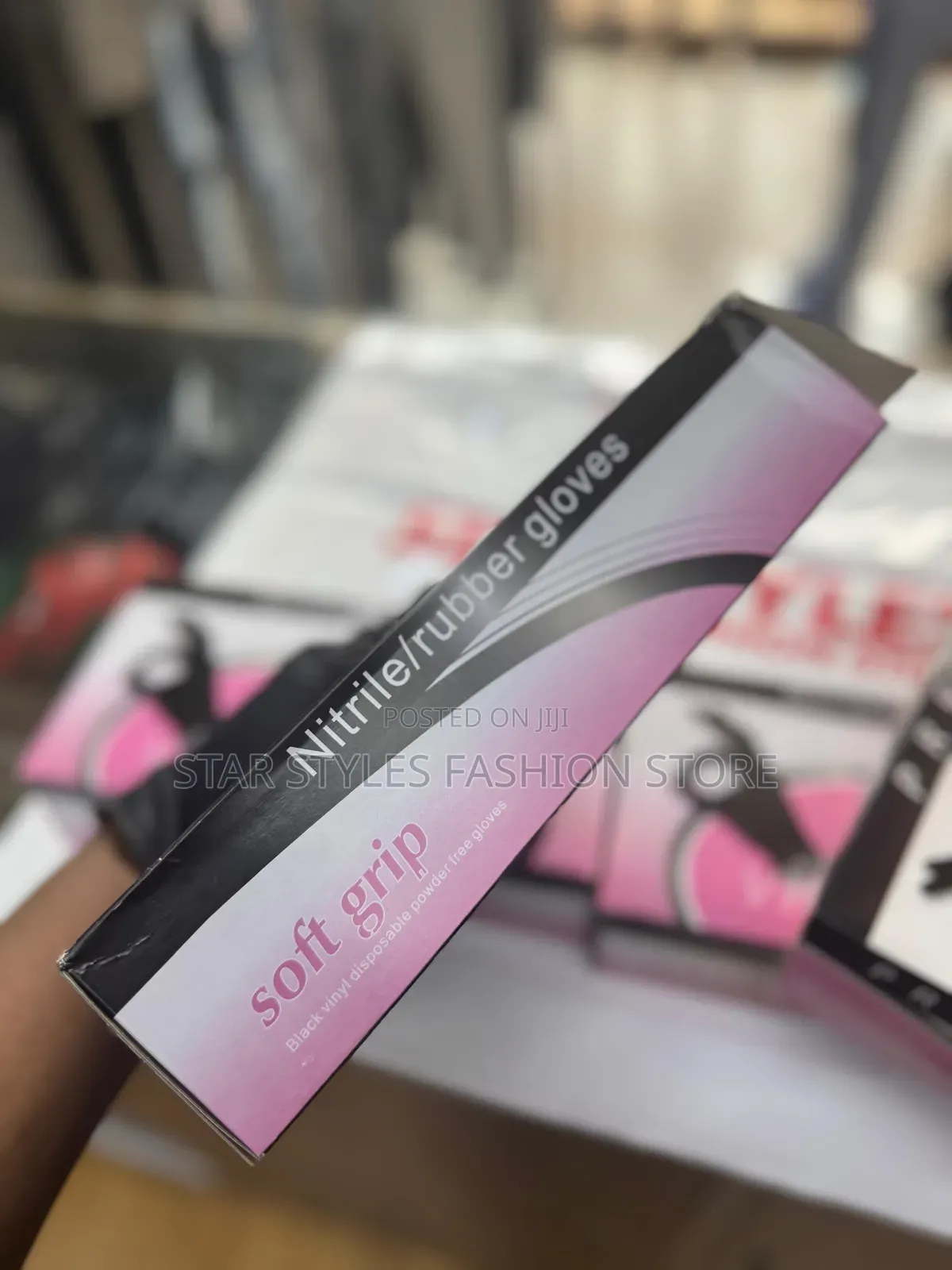 Black Nitrile/ Rubber Gloves