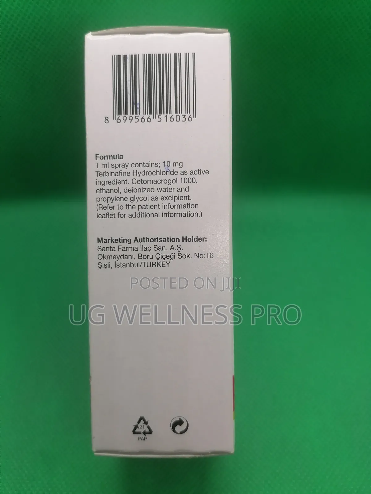 Terbisil Terbinafine 1% Spray 30ml for Fungal Infections