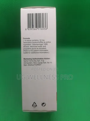 Terbisil Terbinafine 1% Spray 30ml for Fungal Infections