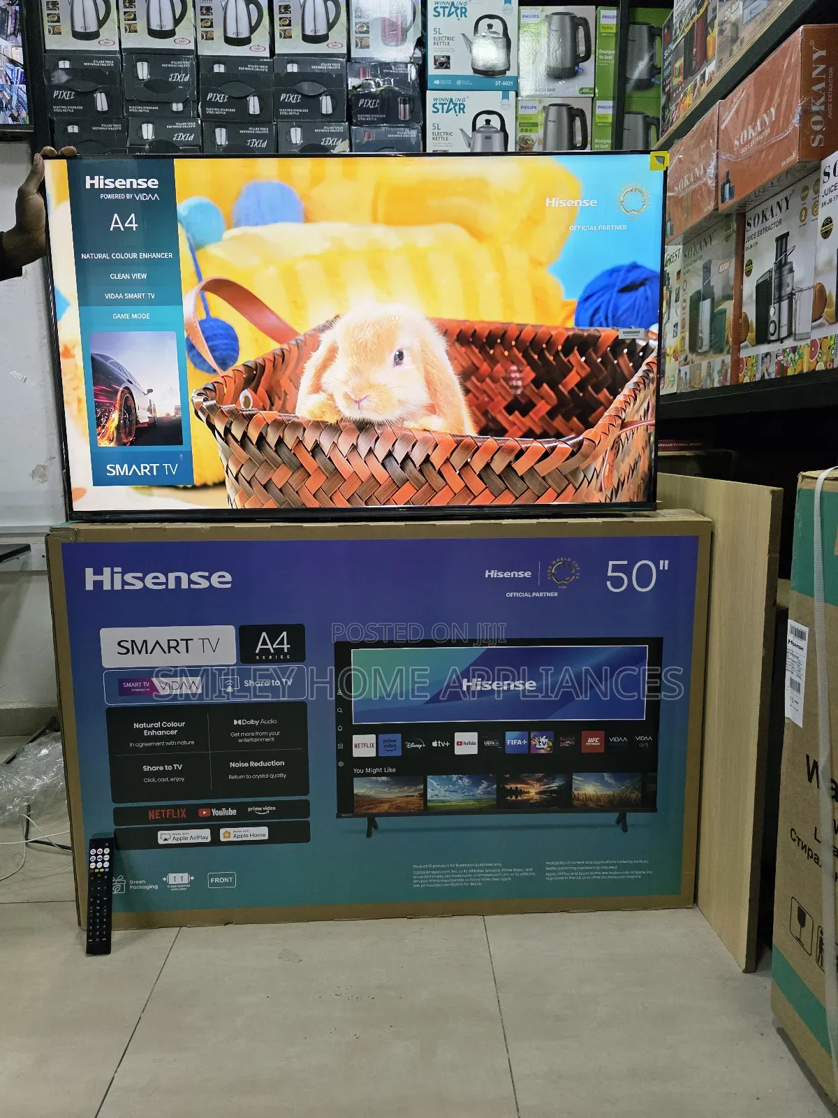 A4 Series Hisense 50inches Vidaa 1080p Smart Tv at 20% Discount Price