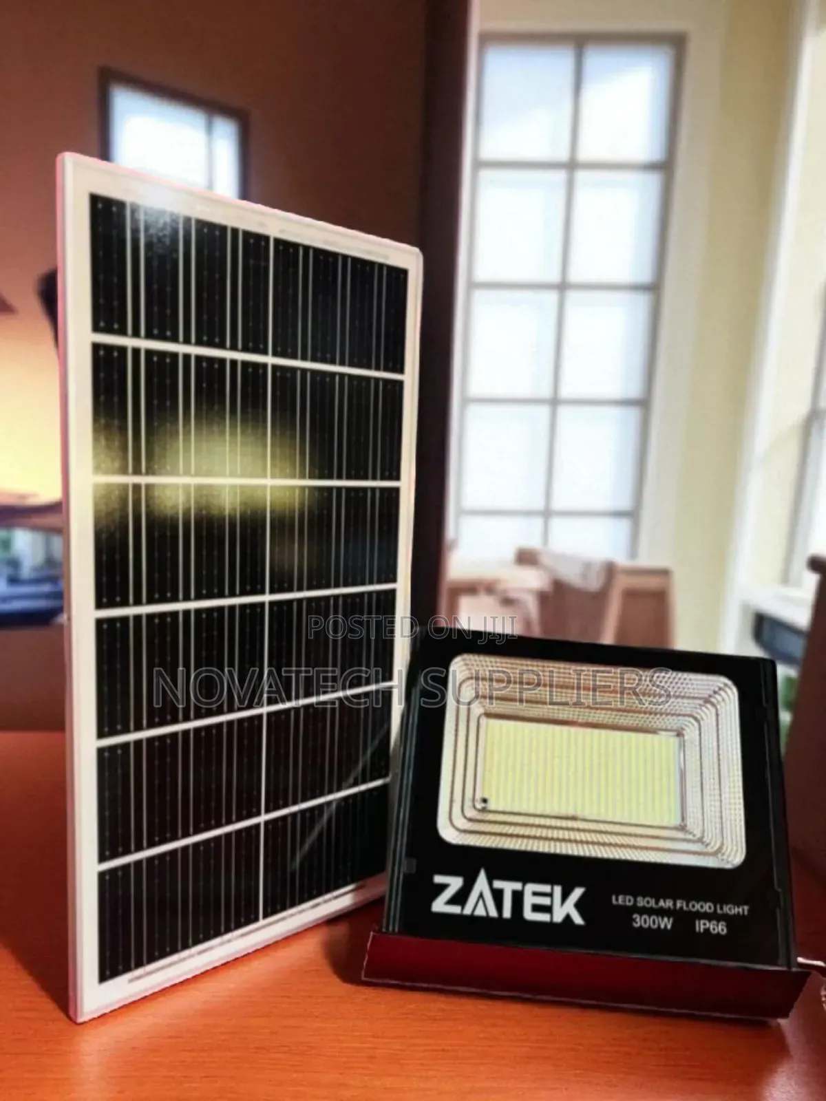 Energy-Saving 300w Zatek Solar Led Flood Light With Remote Control