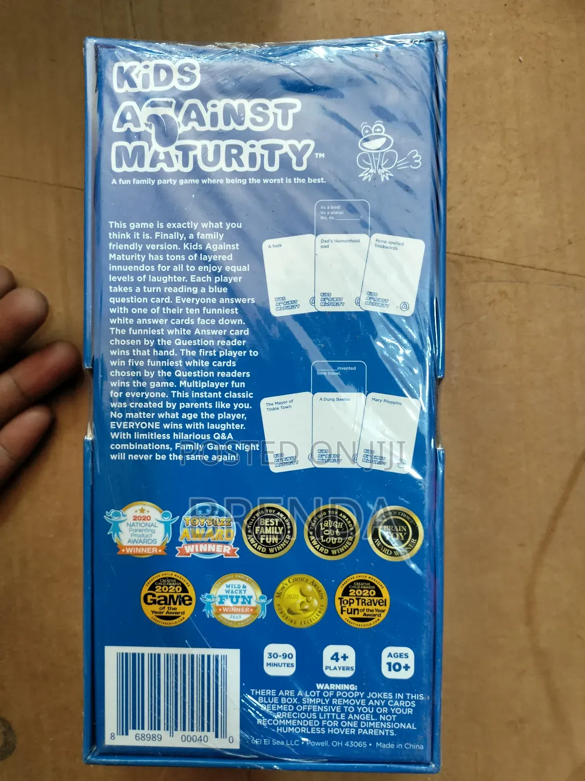 Kids Against Maturity Family Card Game