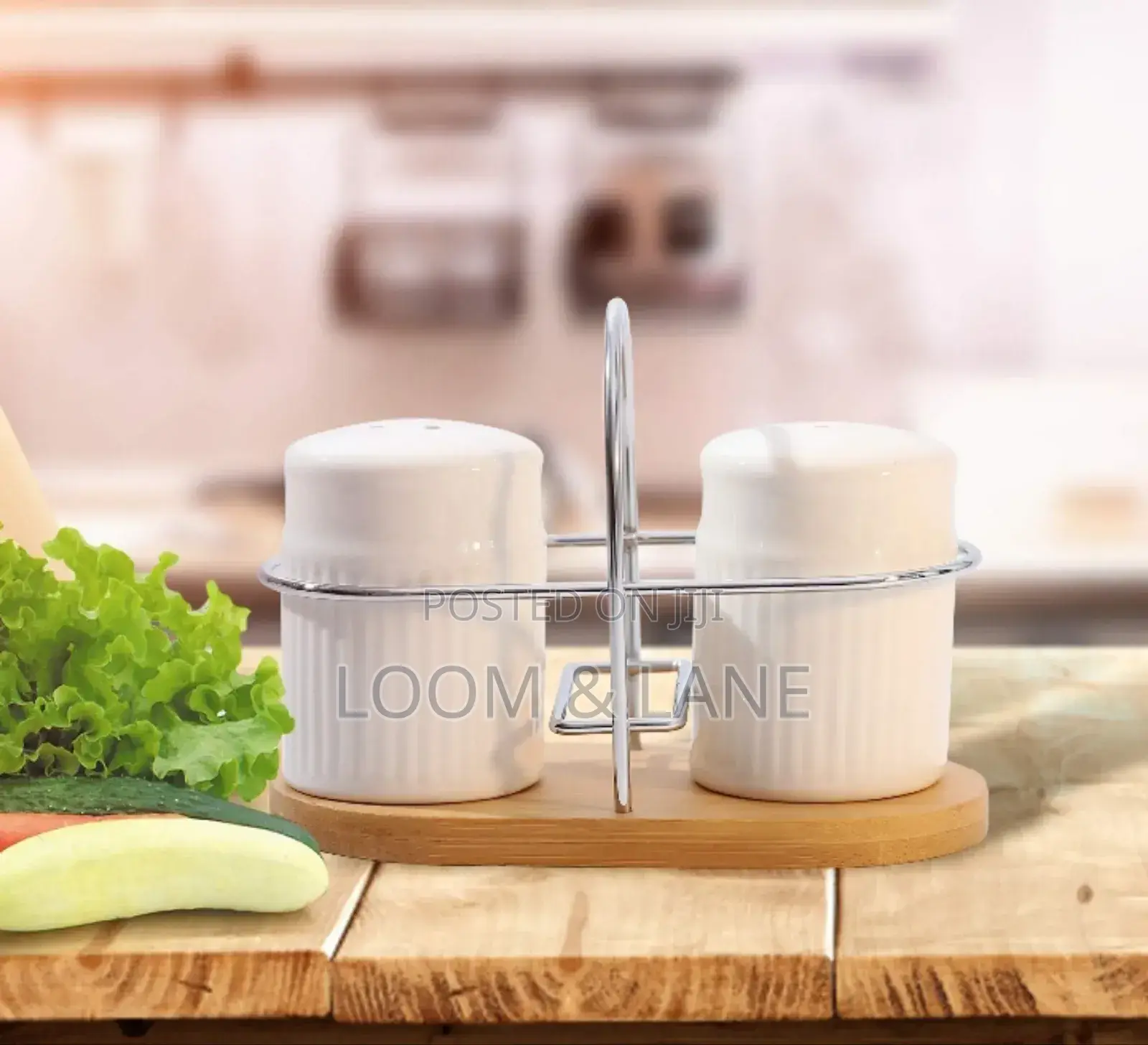 Classic Porcelain Salt and Pepper Shakers for Table