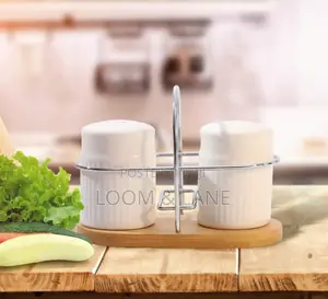 Classic Porcelain Salt and Pepper Shakers for Table