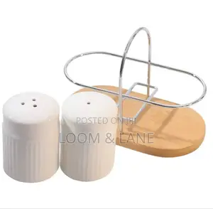Classic Porcelain Salt and Pepper Shakers for Table