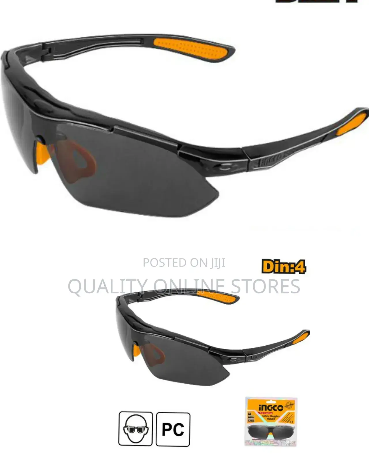 Ingco Safety Goggles Hsg08-orange