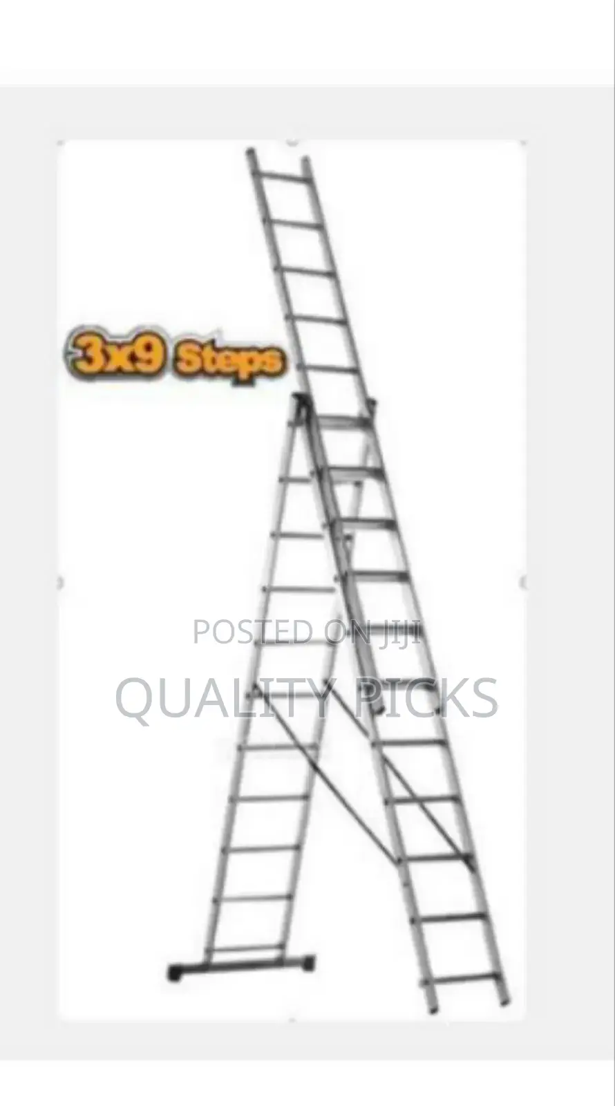 Ingco Double Sided Ladder 3x9 Steps.