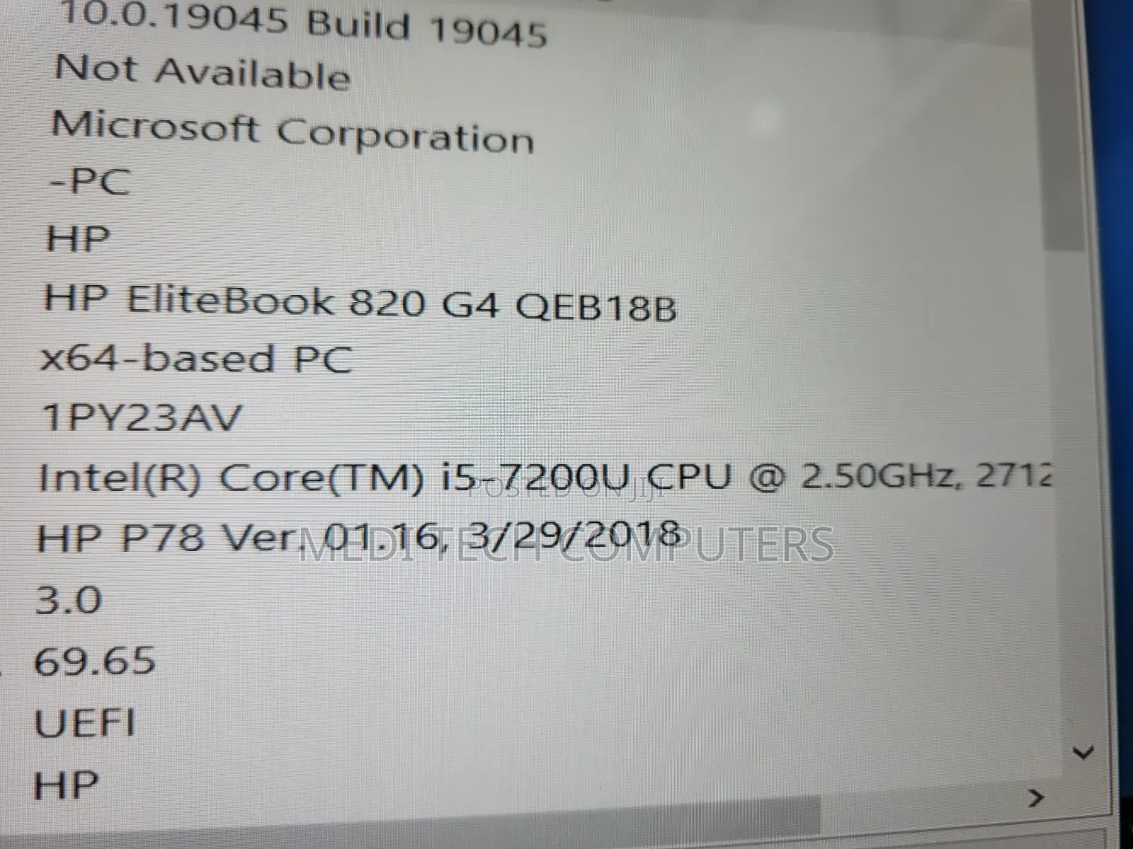 Laptop HP EliteBook 820 G4 8GB Intel Core I5 SSD 256GB