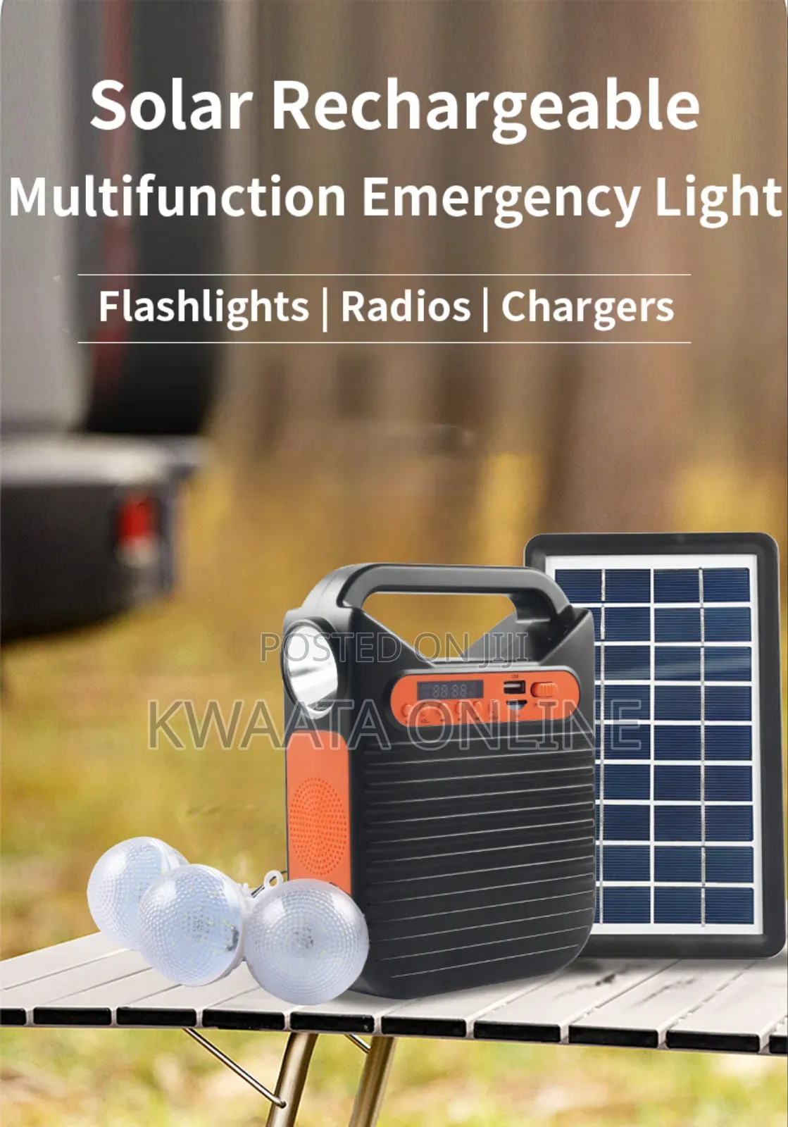 Easy Power Rechargeable Led Radio Multifunctional Solar Light Ep-393bt