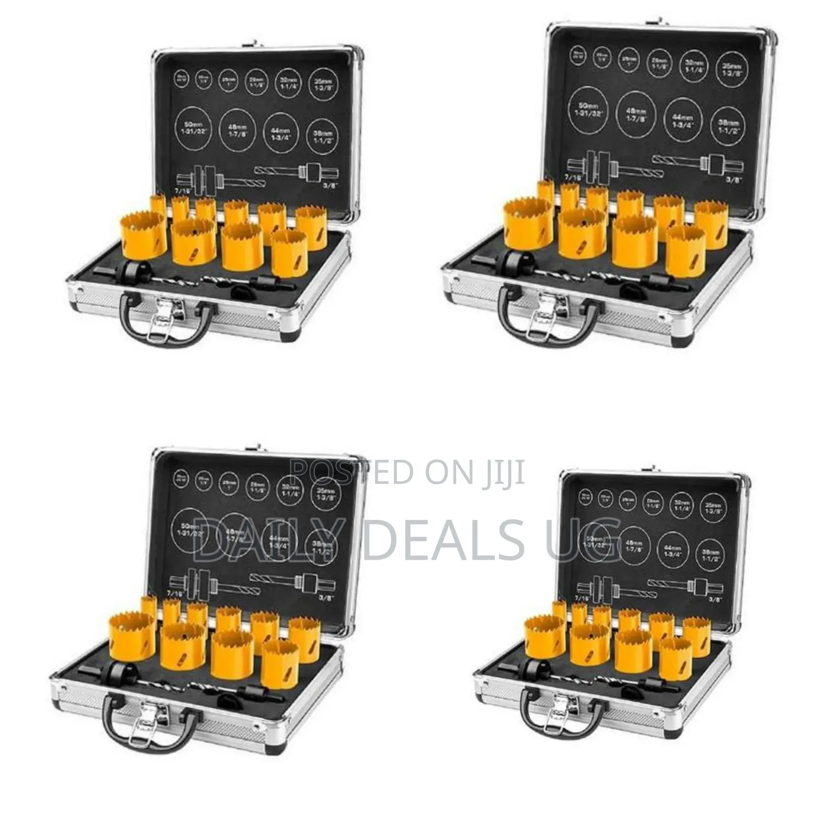 Ingco Bi-Metal Hole Saw Set 12pcs -Silver