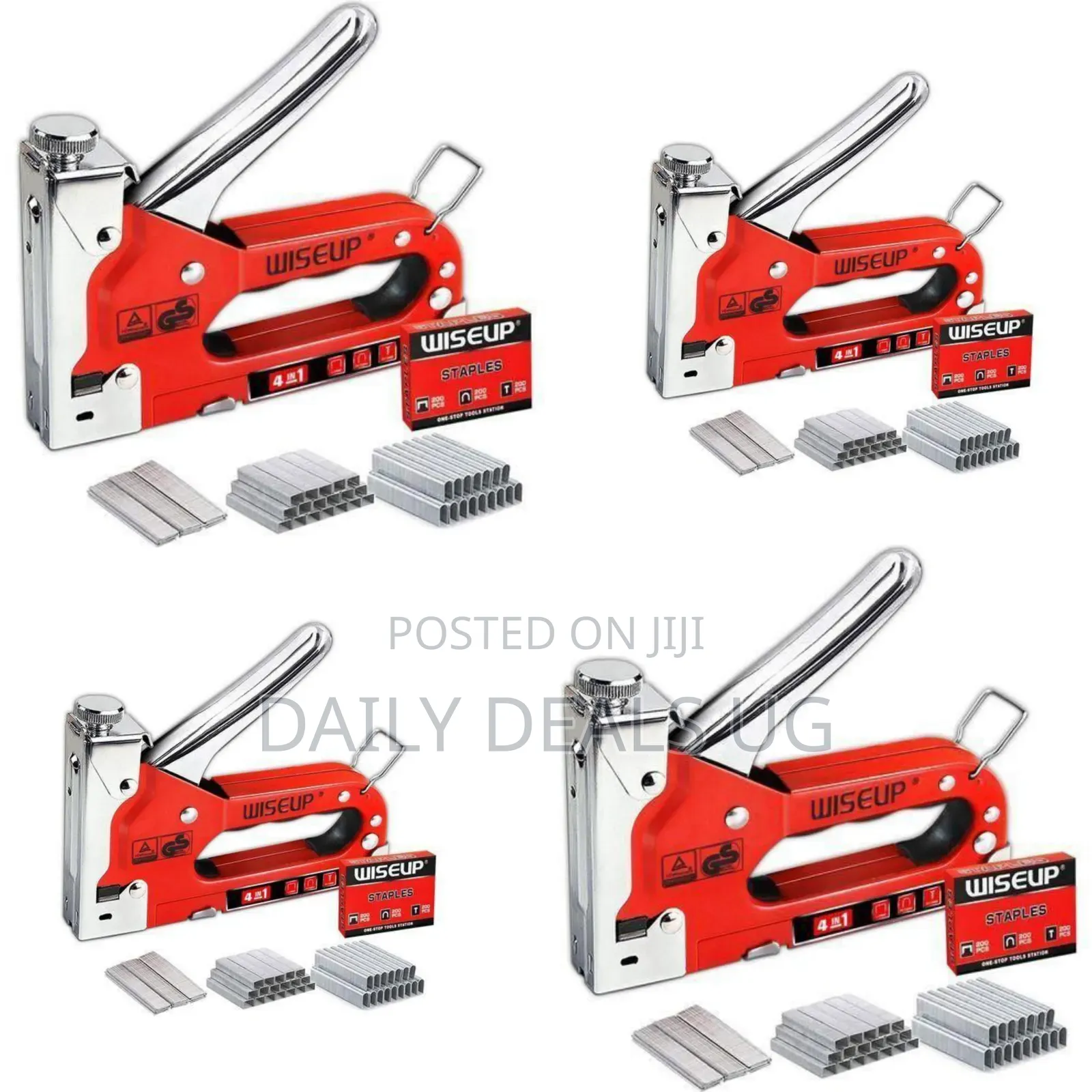 Ingco Staple Gun for Wood 4 in 1 Heavy Duty Stapler Gun With Staples