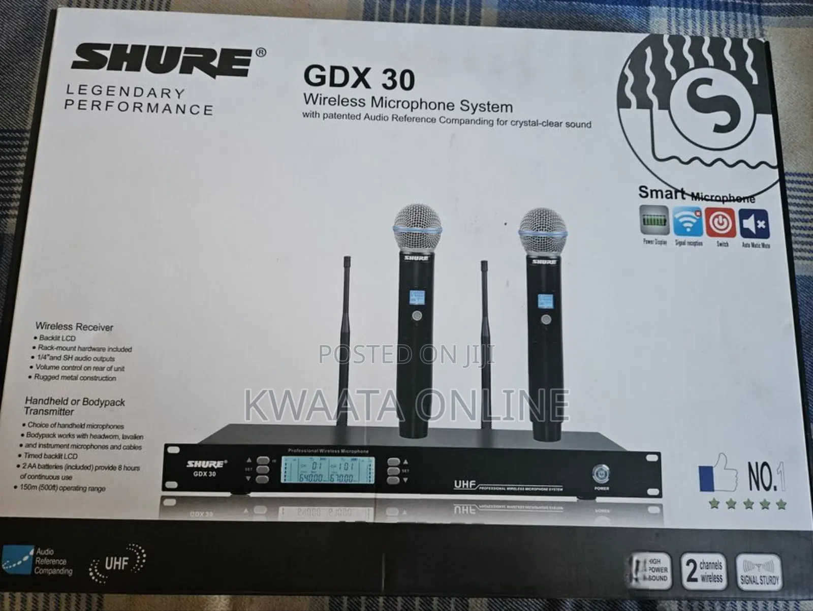 Uhf Shure Wireless Microphone System Gdx30