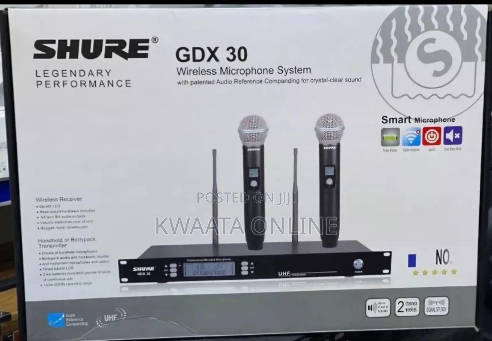 Uhf Shure Wireless Microphone System Gdx30