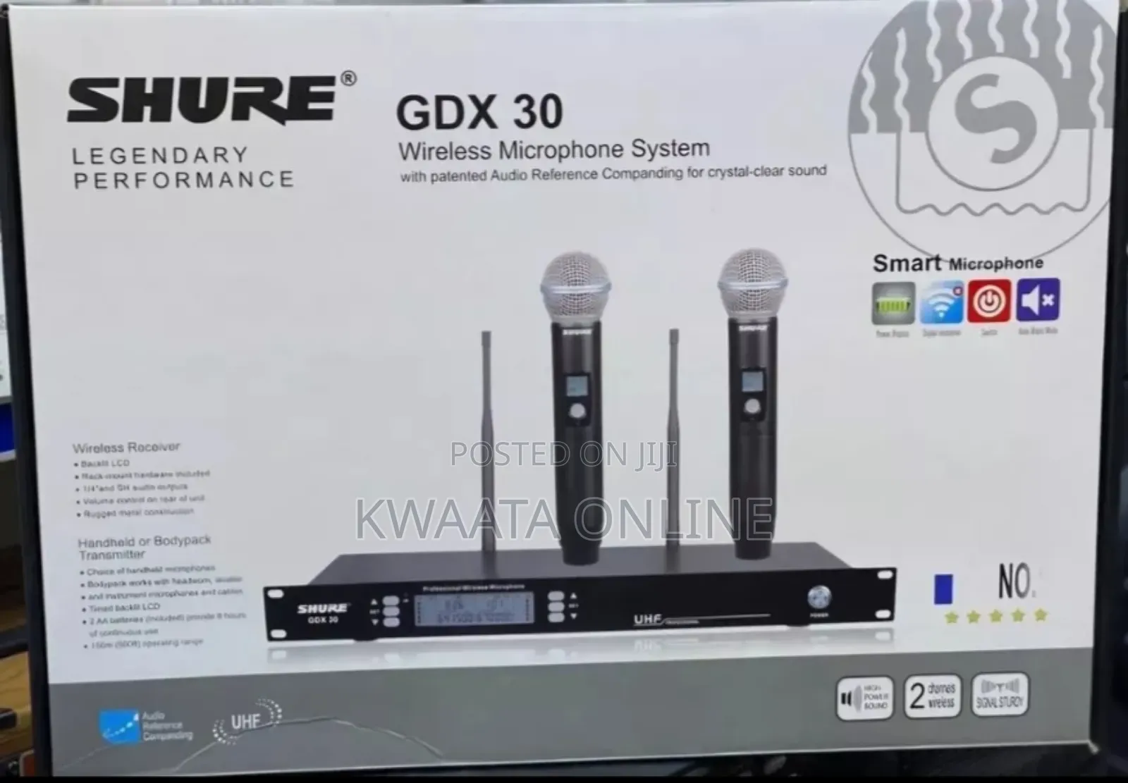 Uhf Shure Wireless Microphone System Gdx30