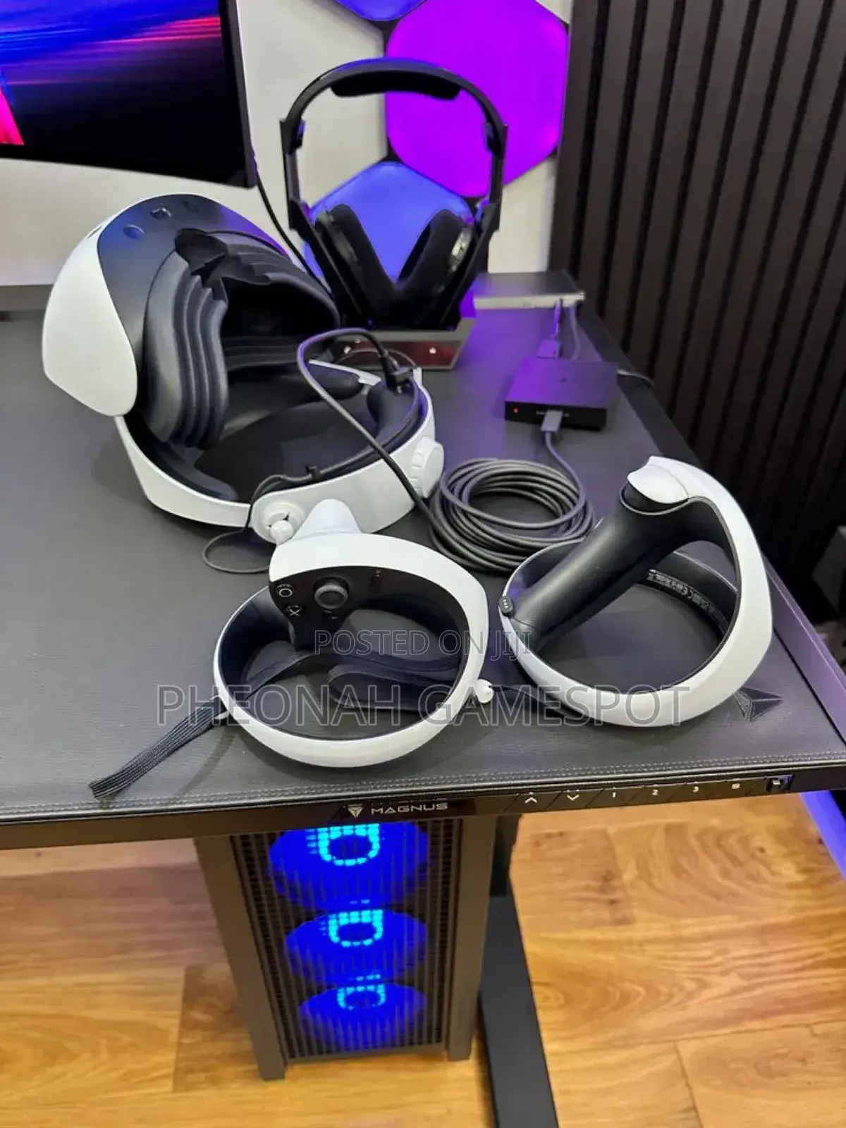 Playstation Virtual Reality 2 Psvr2. Full Set. Headset, Sense Pads