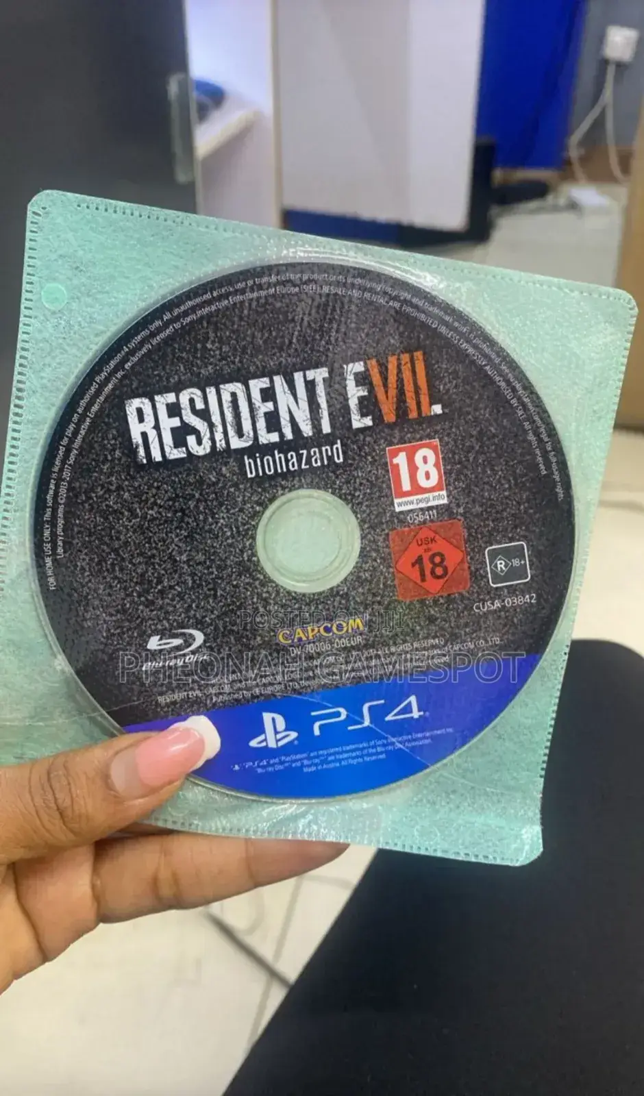 Resident Evil Biohazard Game Cd For Ps4