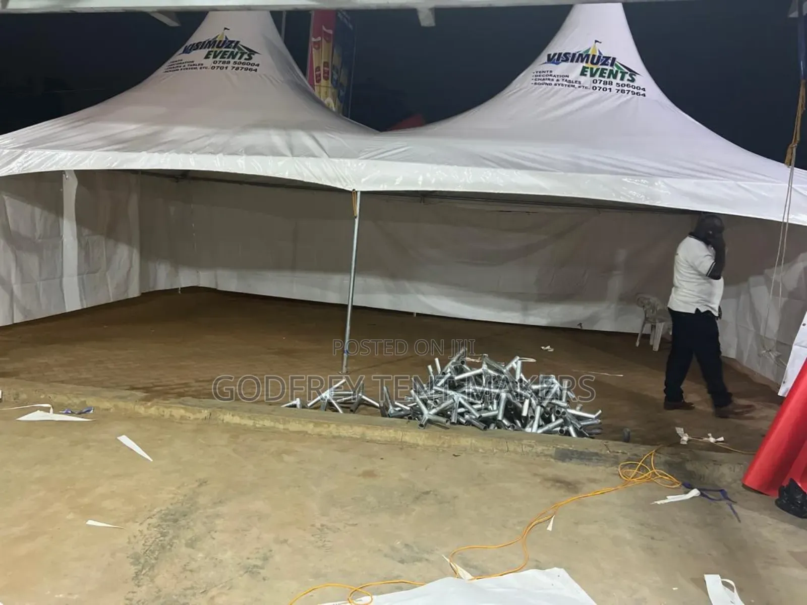 100seater Tent in Galvanized Pipes