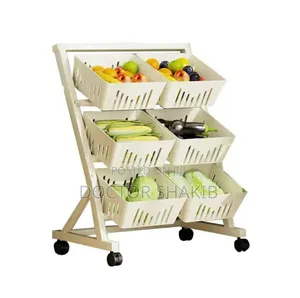 Luxurious 3 Tier Kitchen Storage Trolley or Vegetable Rack.