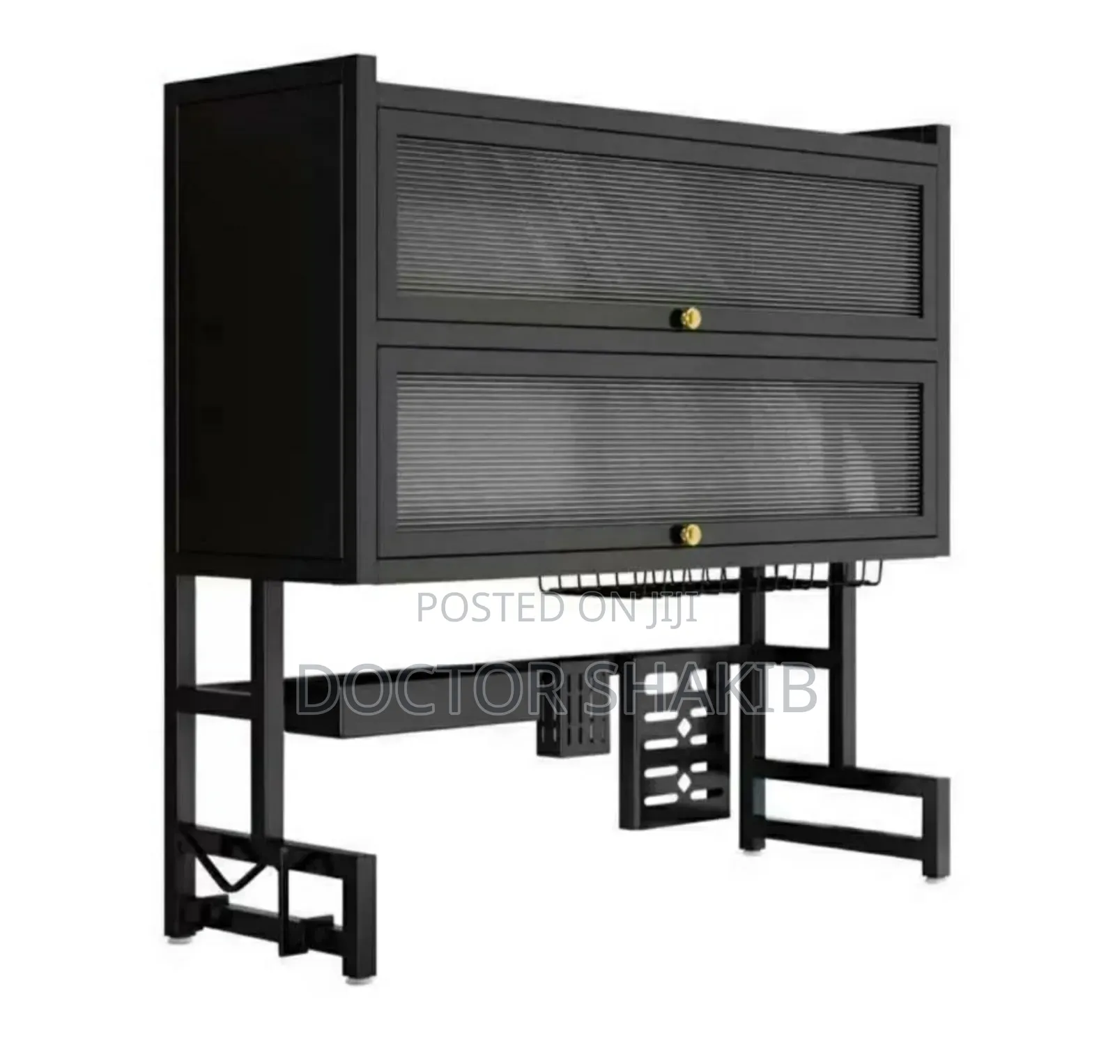 Dustproof Double Dish Cabinet Organiser Rack