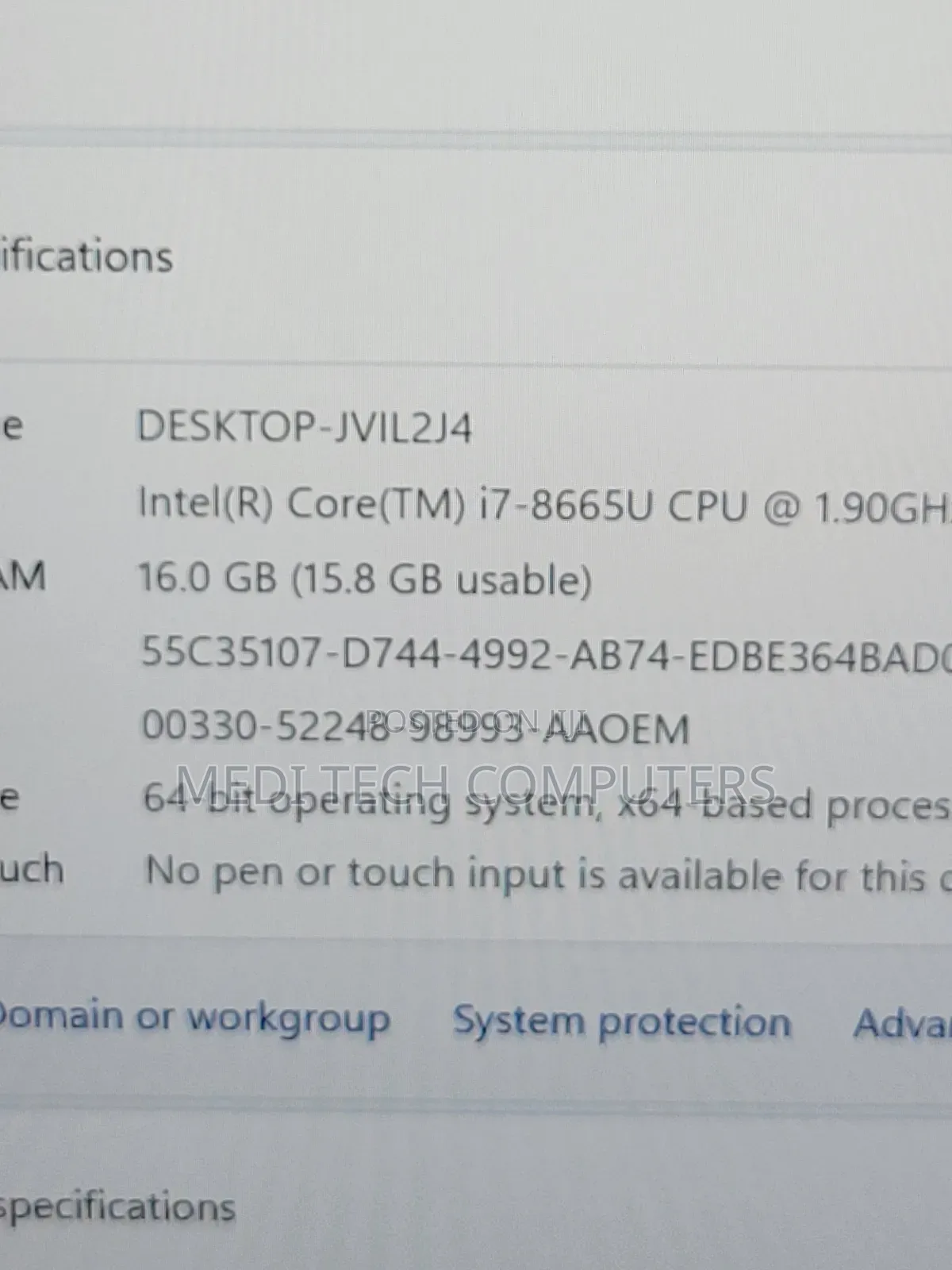 Laptop Dell Latitude 7400 16GB Intel Core I7 SSD 256GB